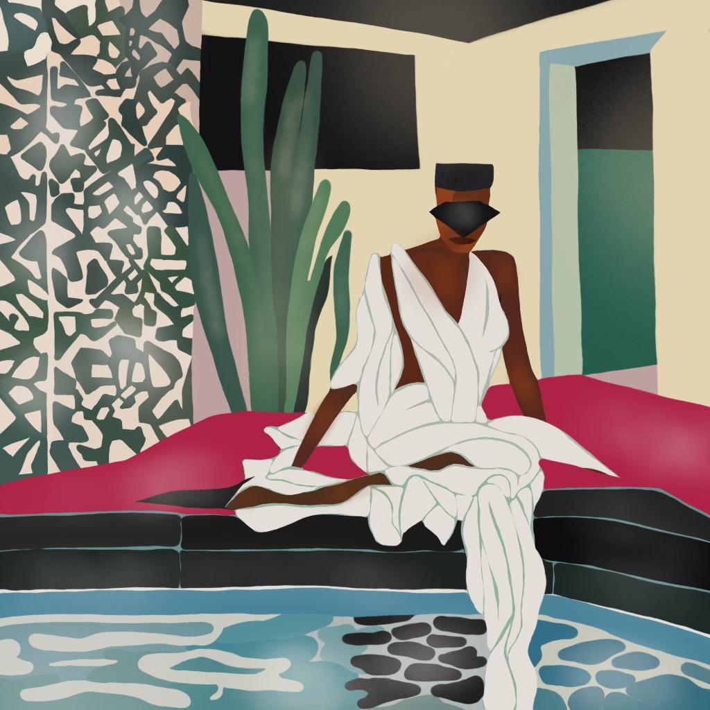 Grace Jones , 70x70cm, impresión sobre lienzo.Edición 20 uds. - Art de Nina Tsoriti