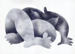 Pose, 30 x 41 cm, Paper/Stamp ink