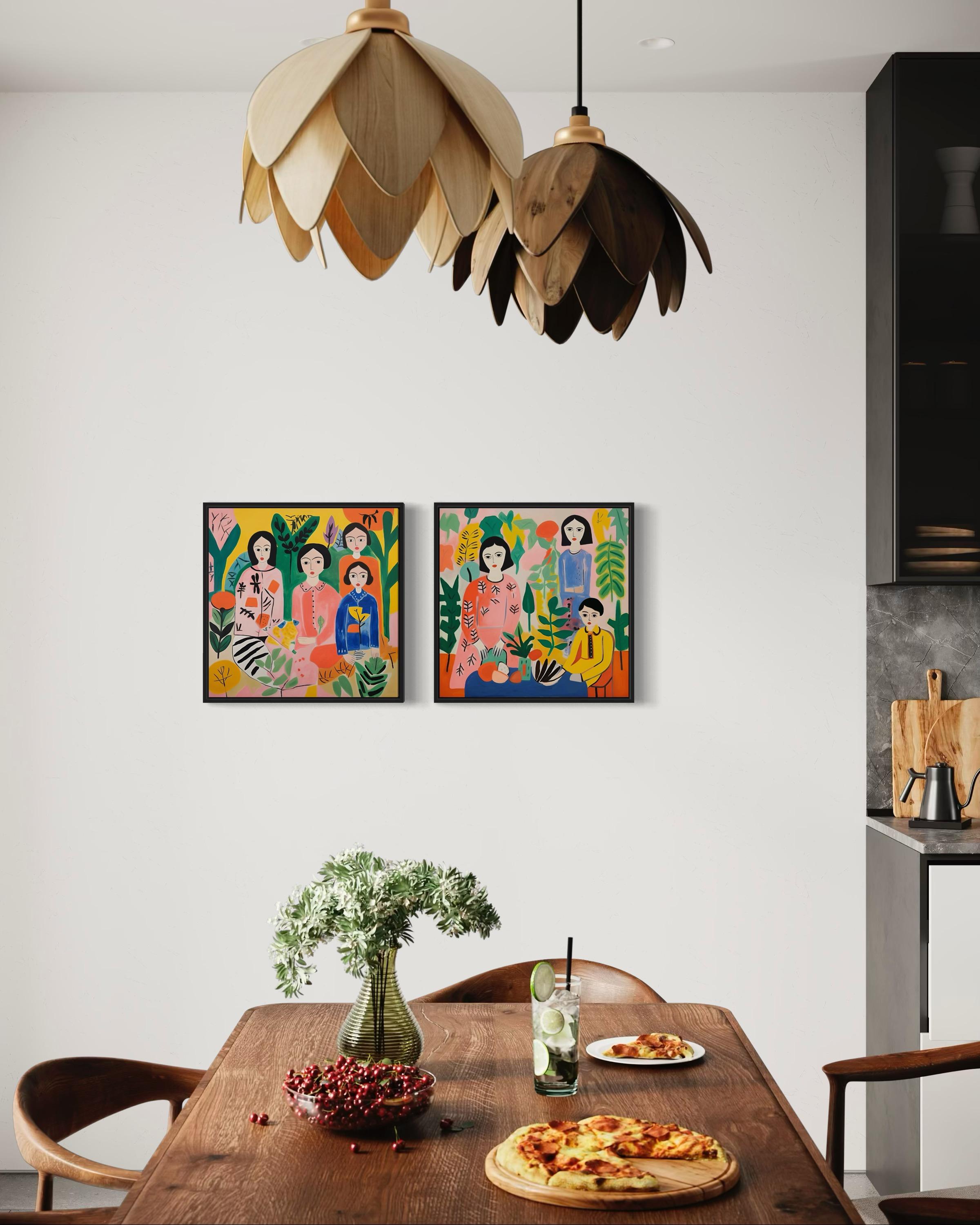 Serie von Druckgrafiken „Family“, 50x50cm, Druck auf Leinwand. Auflage 20 Teile. im Angebot 3