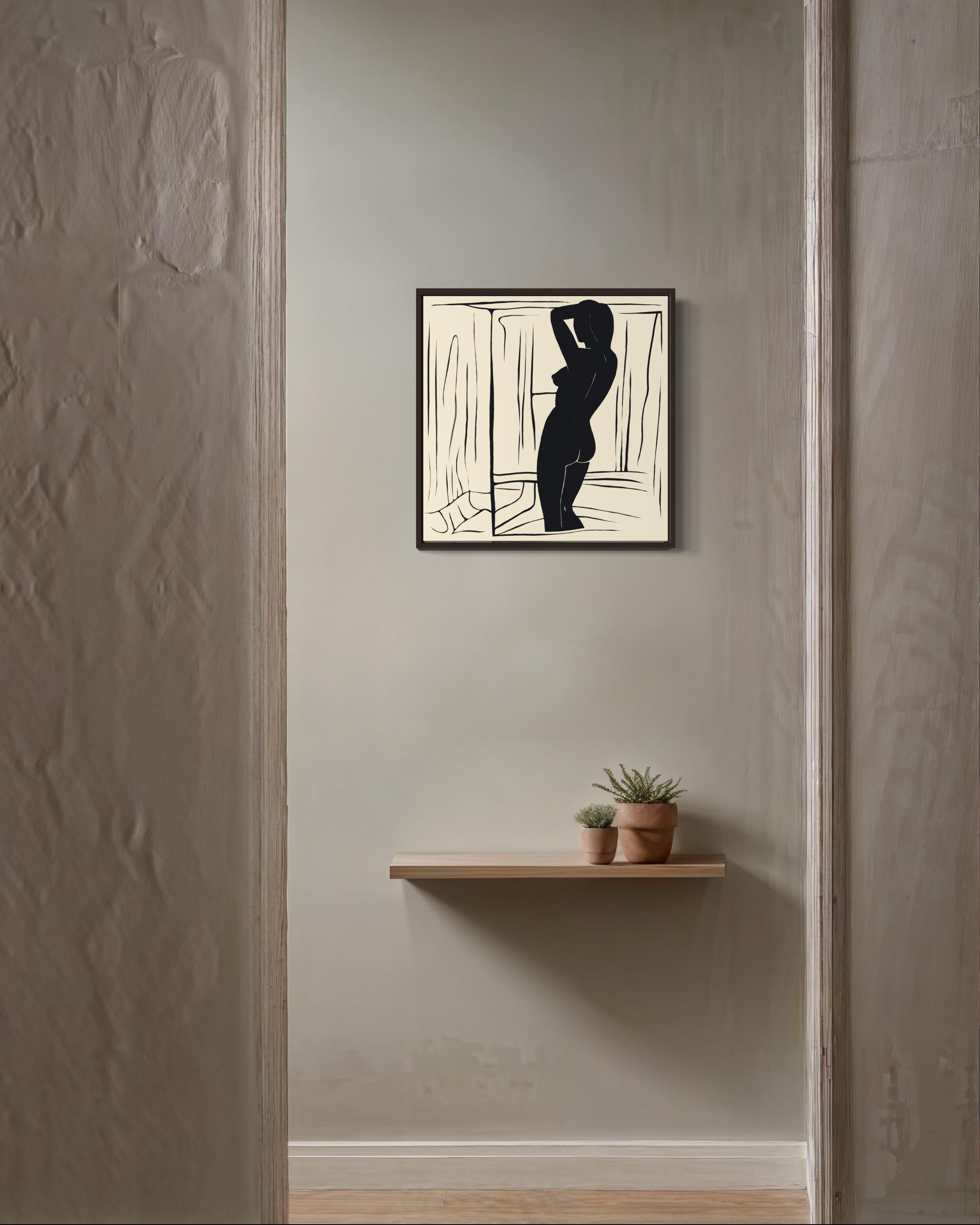 Desnudo , 50x50cm, impresión sobre lienzo.Edición 20 uds. en venta 2