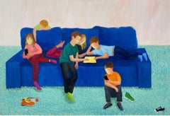 Gatherings 80/120 cm, toile/huile 2023