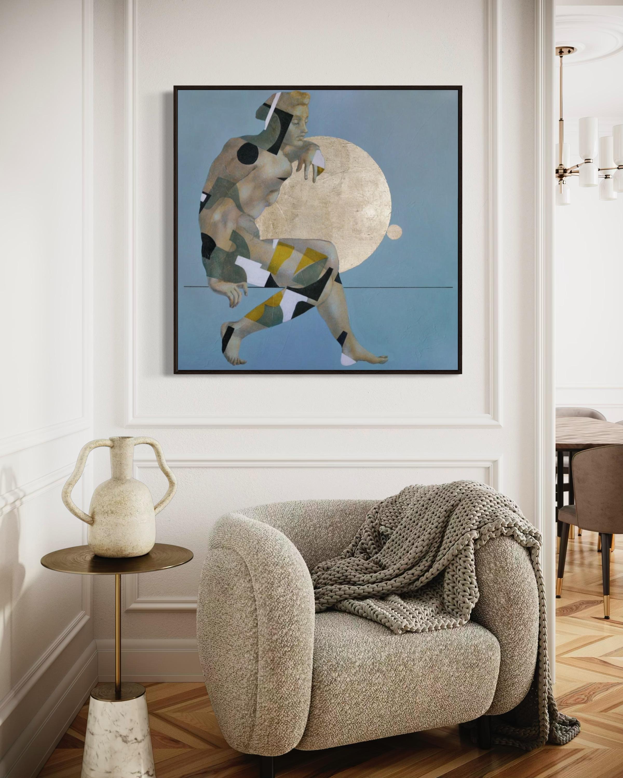 Achille, 100x100cm, acrilico su tela in vendita 1