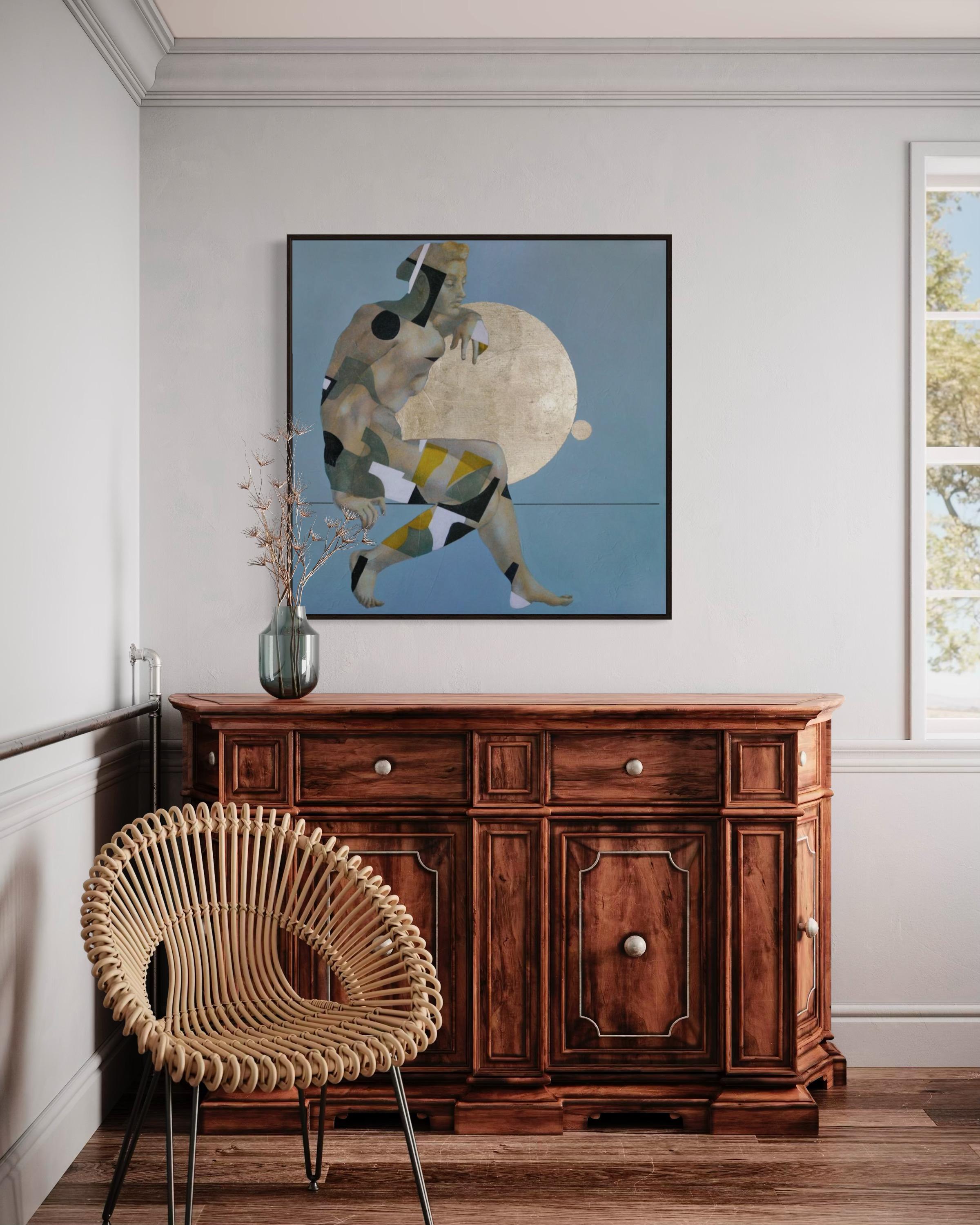 Achille, 100x100cm, acrilico su tela in vendita 2