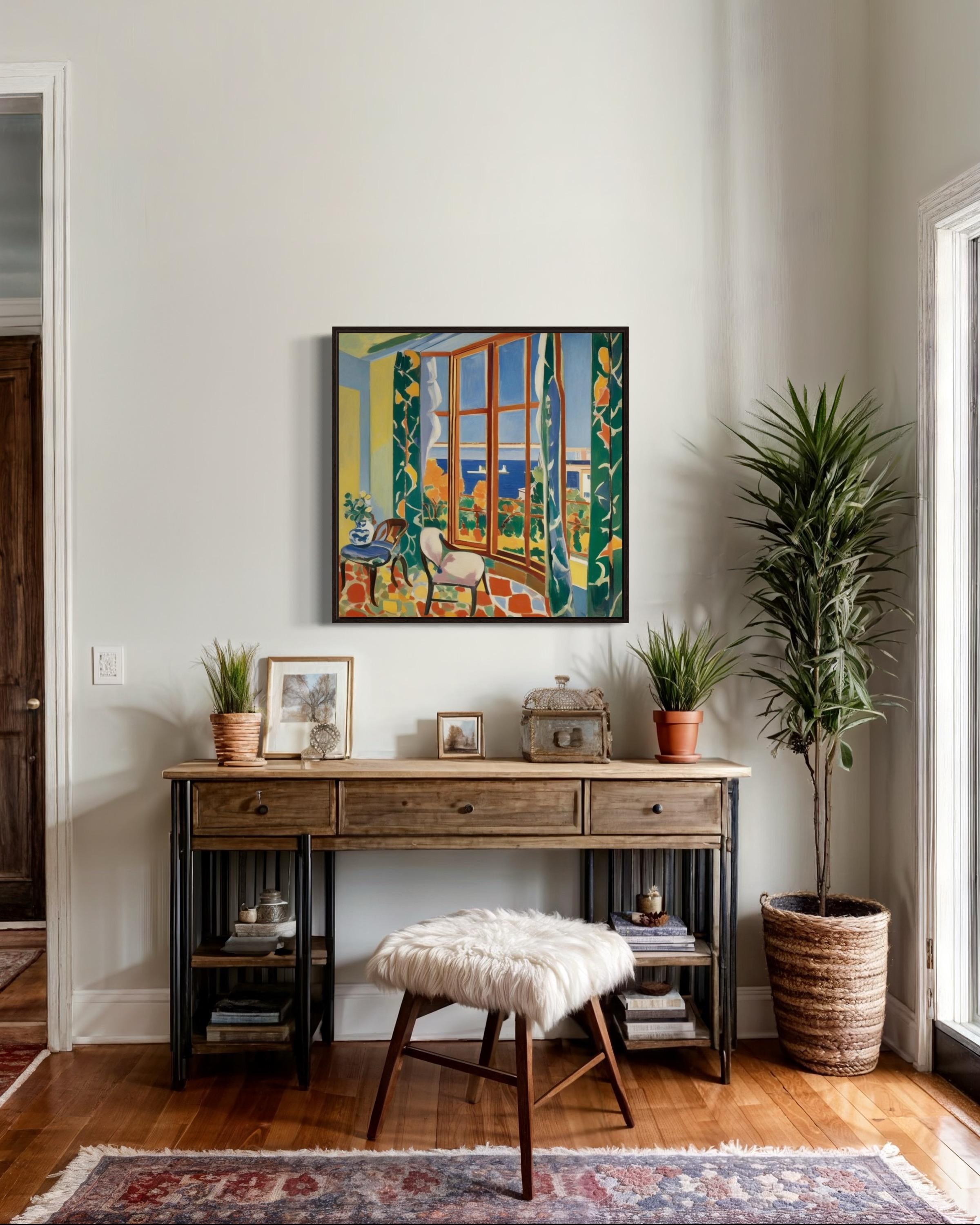 Sol en mi habitación , 70x70cm, impresión sobre lienzo.Edición 20 uds. - Art Arte pop de Nina Tsoriti