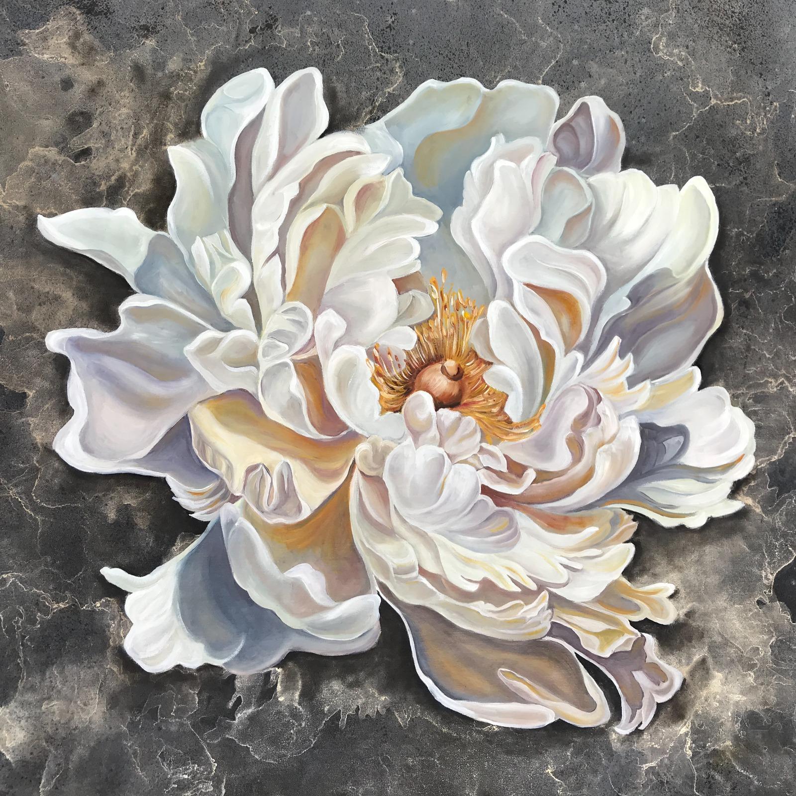 Sussurri d'oro , 80х80 cm, olio/tela - Painting di Olga Volna