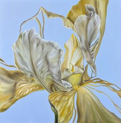 En alas de vientos dorados, 60x60 cm, óleo sobre lienzo