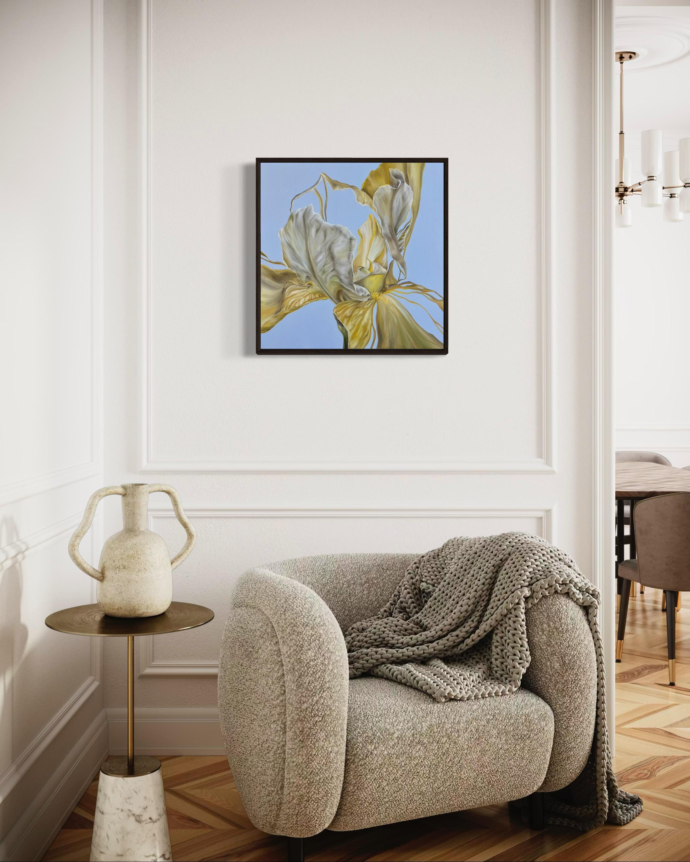 Sulle ali dei venti dorati, 60x60 cm, olio su tela in vendita 2
