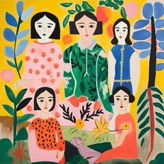 serie de grabados "Familia" , 50x50cm, impresión sobre lienzo.Edición 20 uds.
