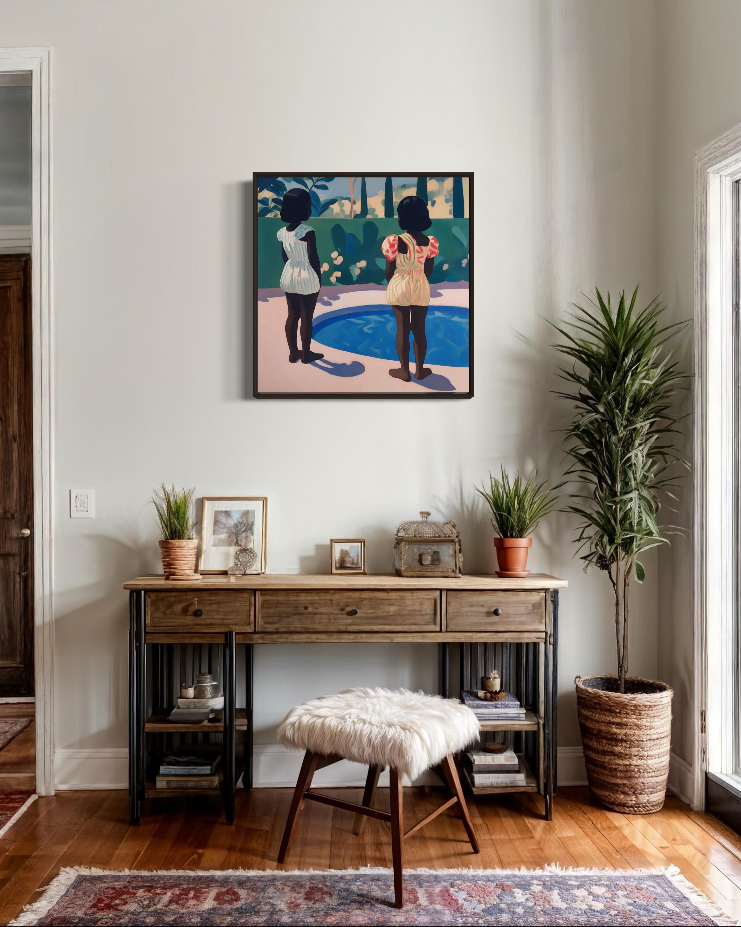 hermandad , 70x70cm, impresión sobre lienzo.Edición 20 uds. - Print Arte pop de Nina Tsoriti