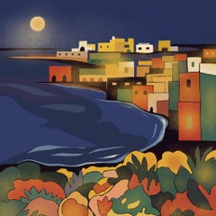 Paesaggio marino , 70x70cm, stampa su tela, edizione 20 pezzi.
