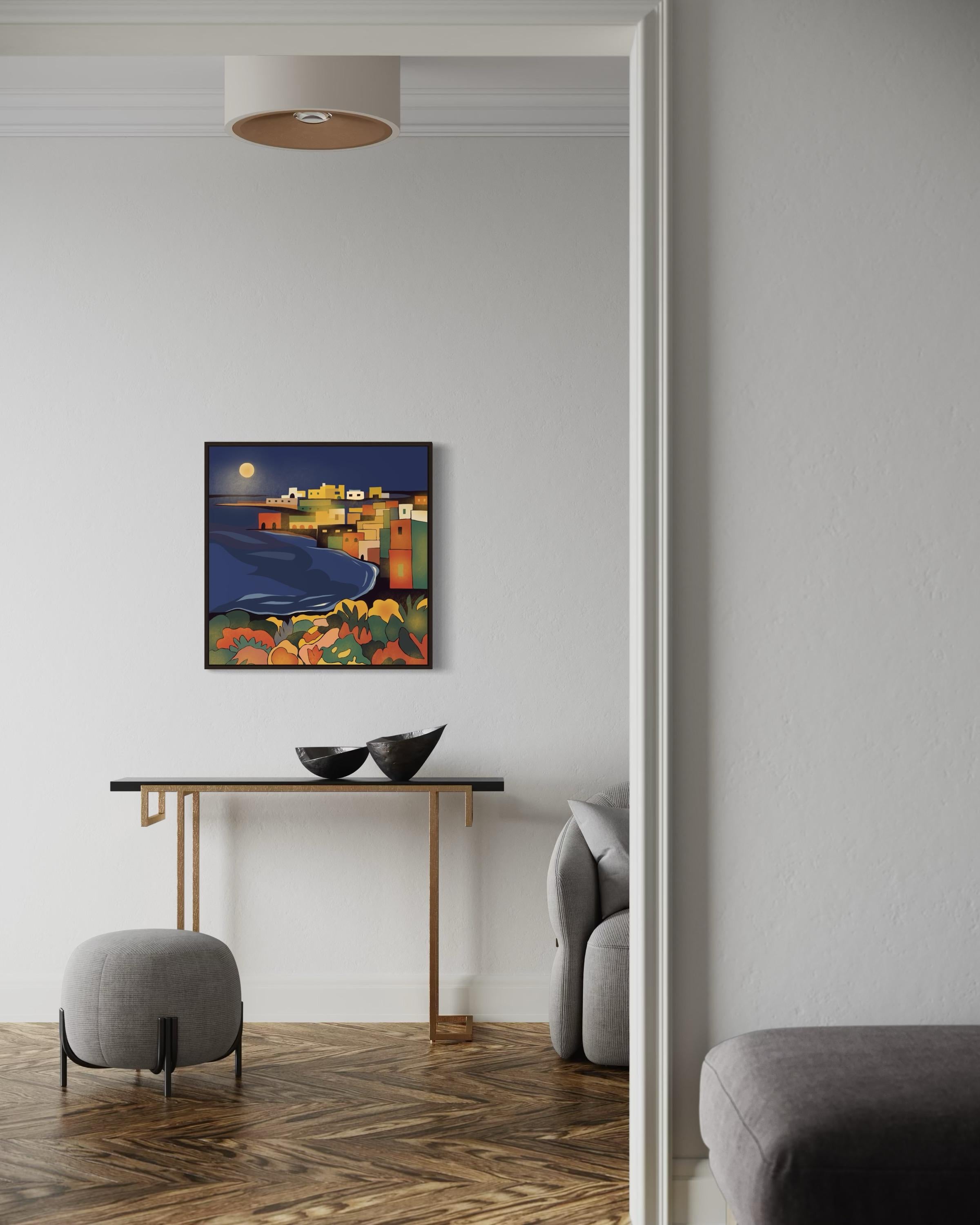 Paisaje marino , 70x70cm, impresión sobre lienzo, Edición 20 unid. en venta 1