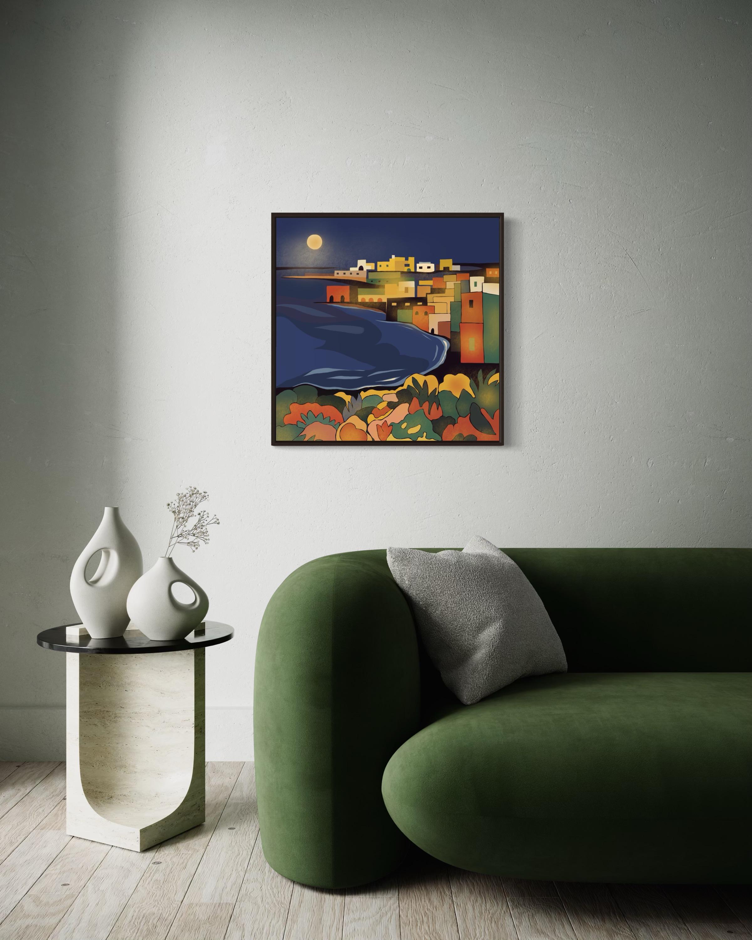 Paisaje marino , 70x70cm, impresión sobre lienzo, Edición 20 unid. en venta 2