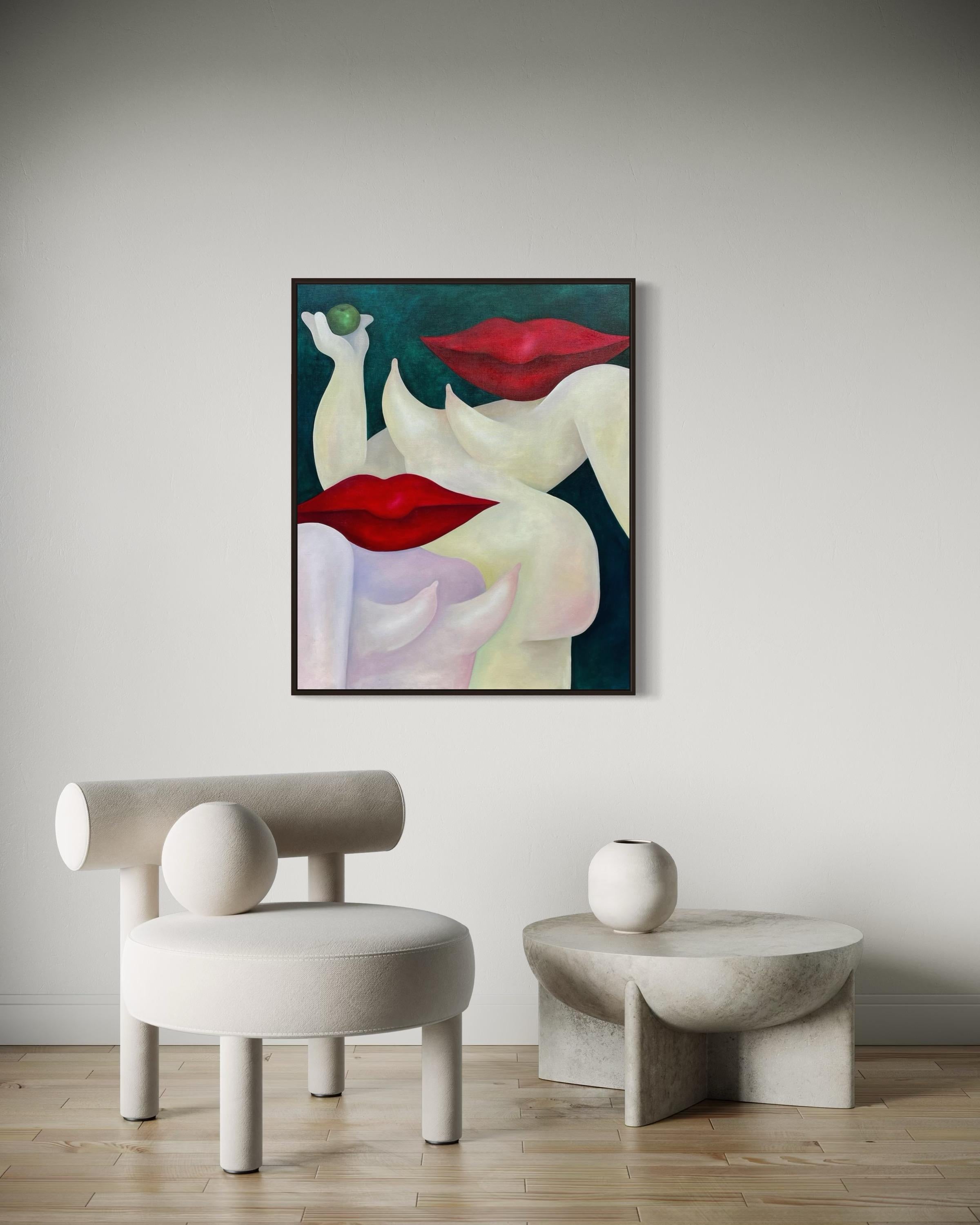 Mela, 100x80 cm, olio su tela in vendita 1