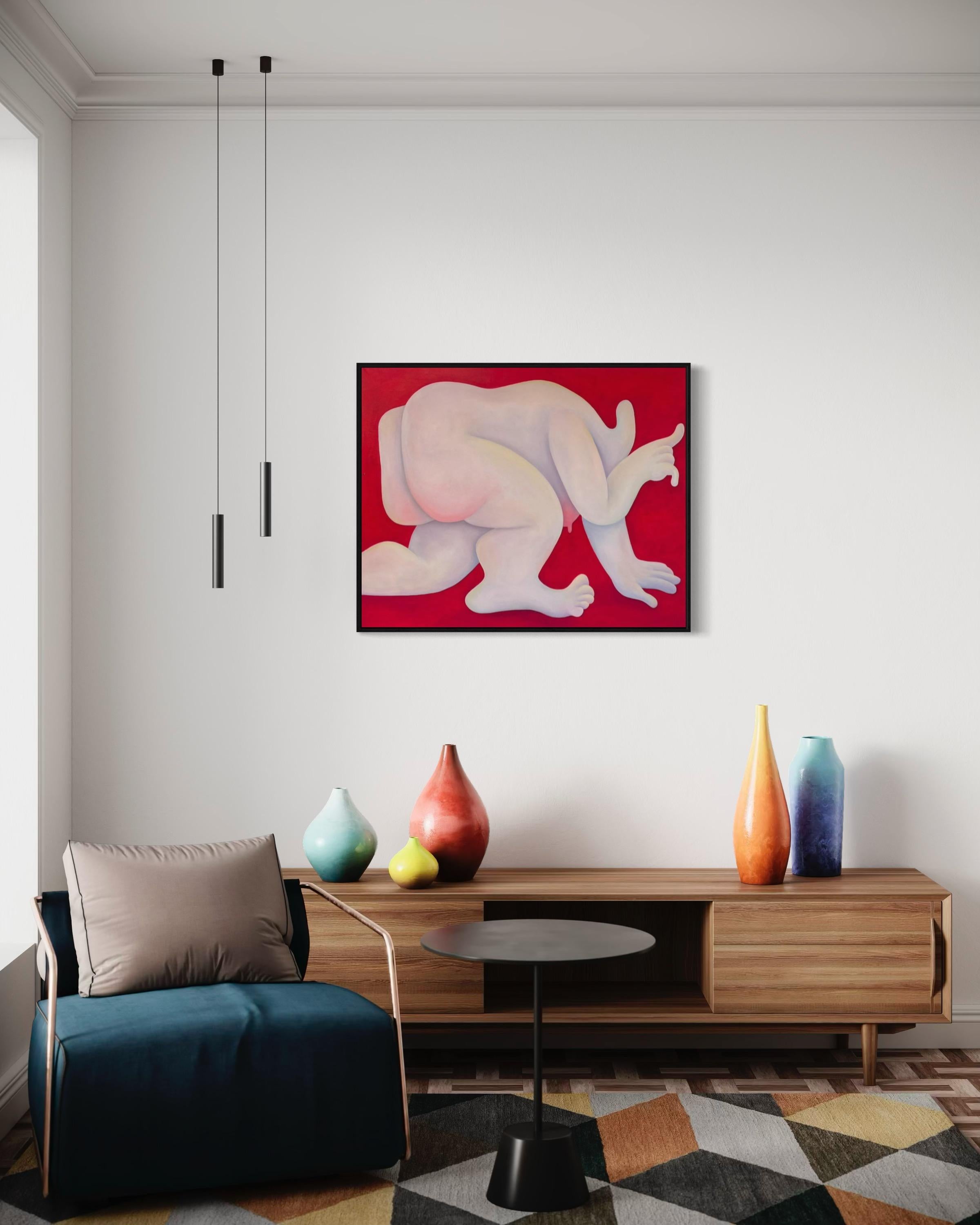 Touch, 80x100 cm, olio su tela in vendita 1