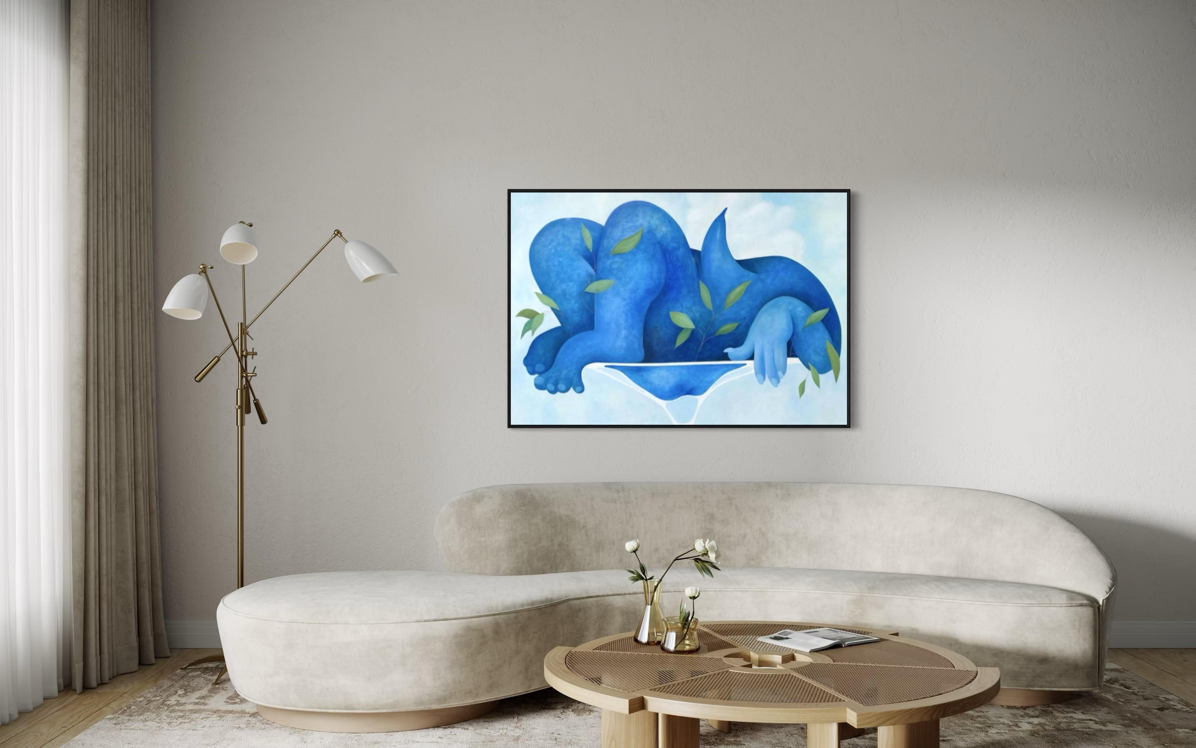 Aria, 105x150 cm, olio su tela in vendita 1