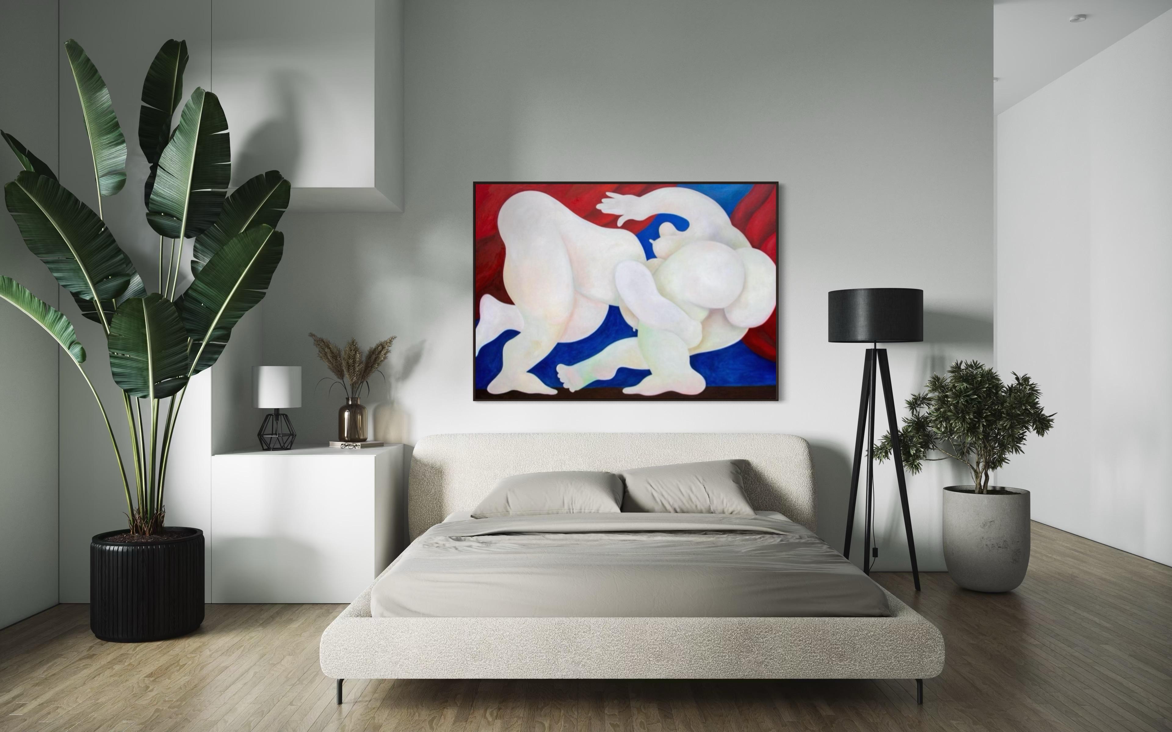 Lotta, 130x180cm, olio su tela in vendita 4