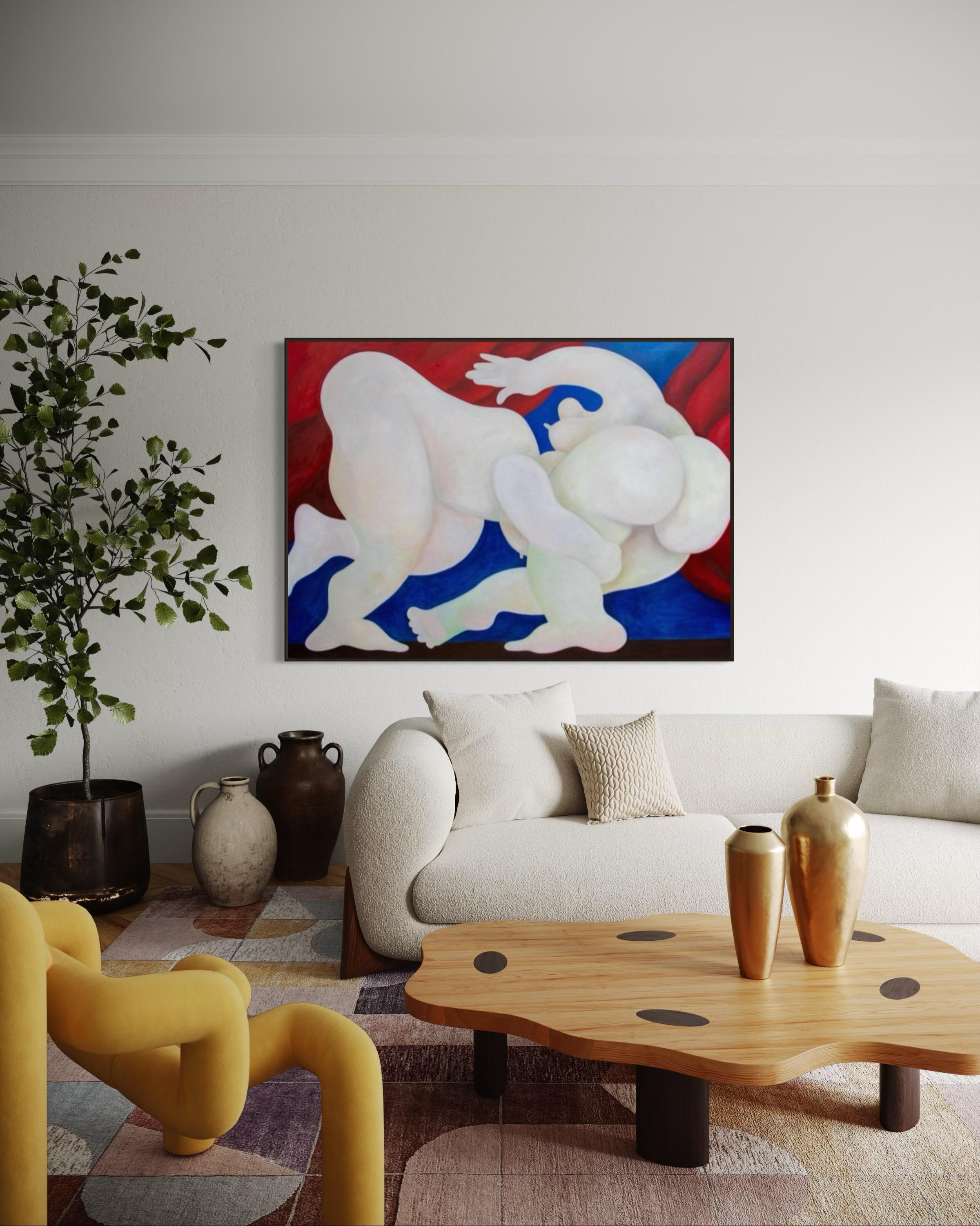 Lotta, 130x180cm, olio su tela in vendita 6
