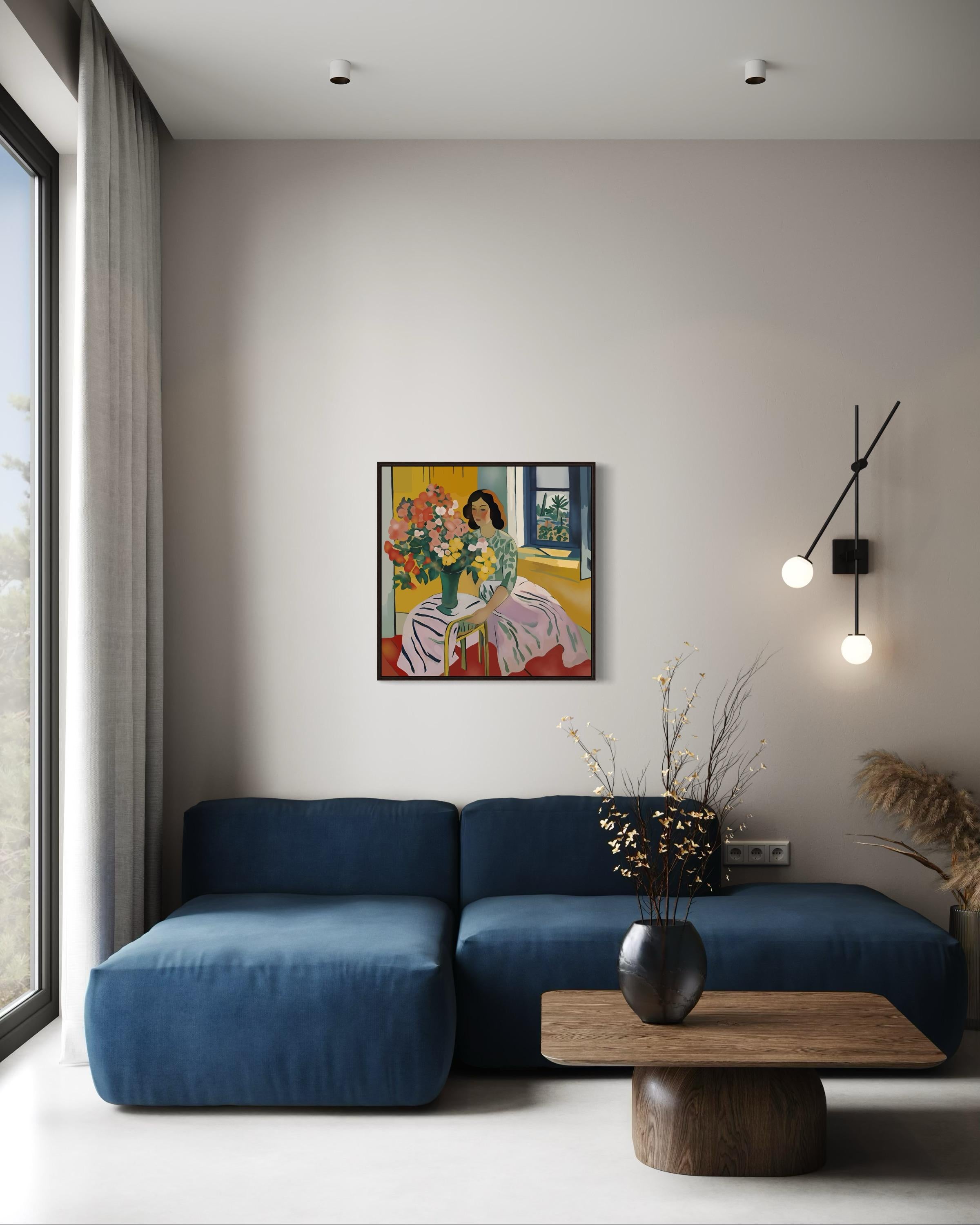 Bouquet per la tua amata, 70x70cm, stampa su tela.Edizione 20 pezzi. in vendita 1