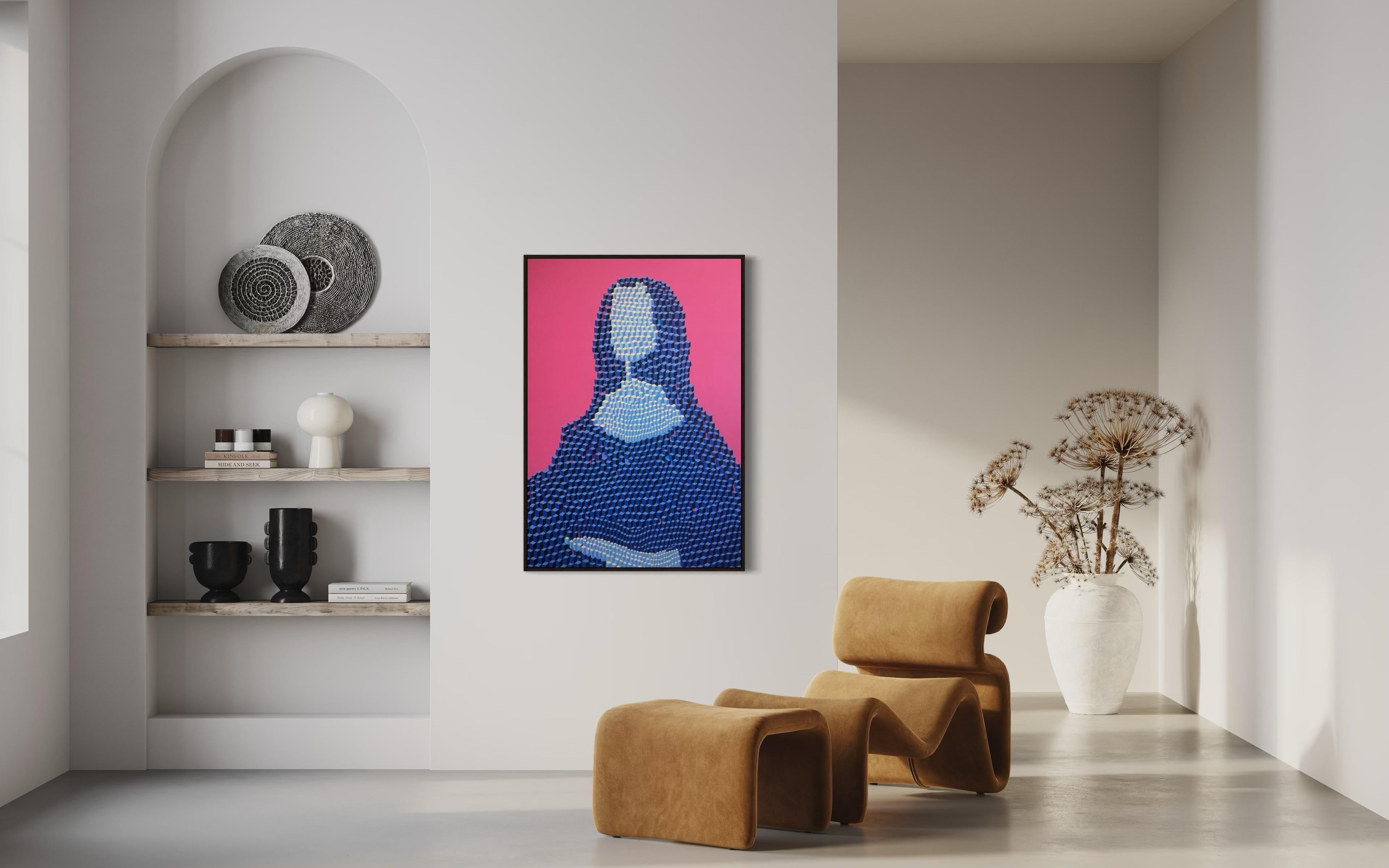 Mona Lisa, 120x80cm, acrylic on canvas - Painting by Ira Kub
