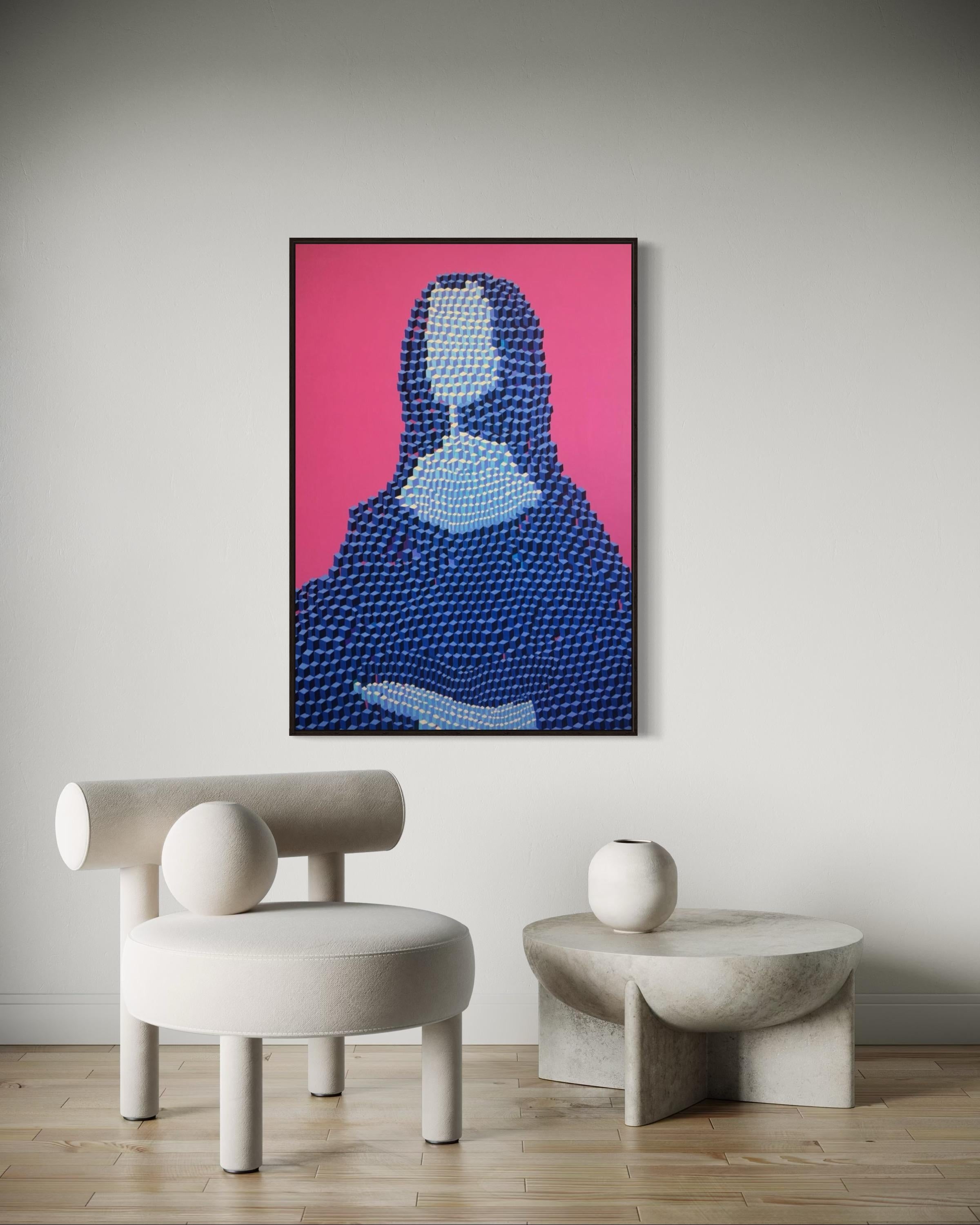 Mona Lisa, 120x80cm, acrylic on canvas - Contemporary Painting by Ira Kub
