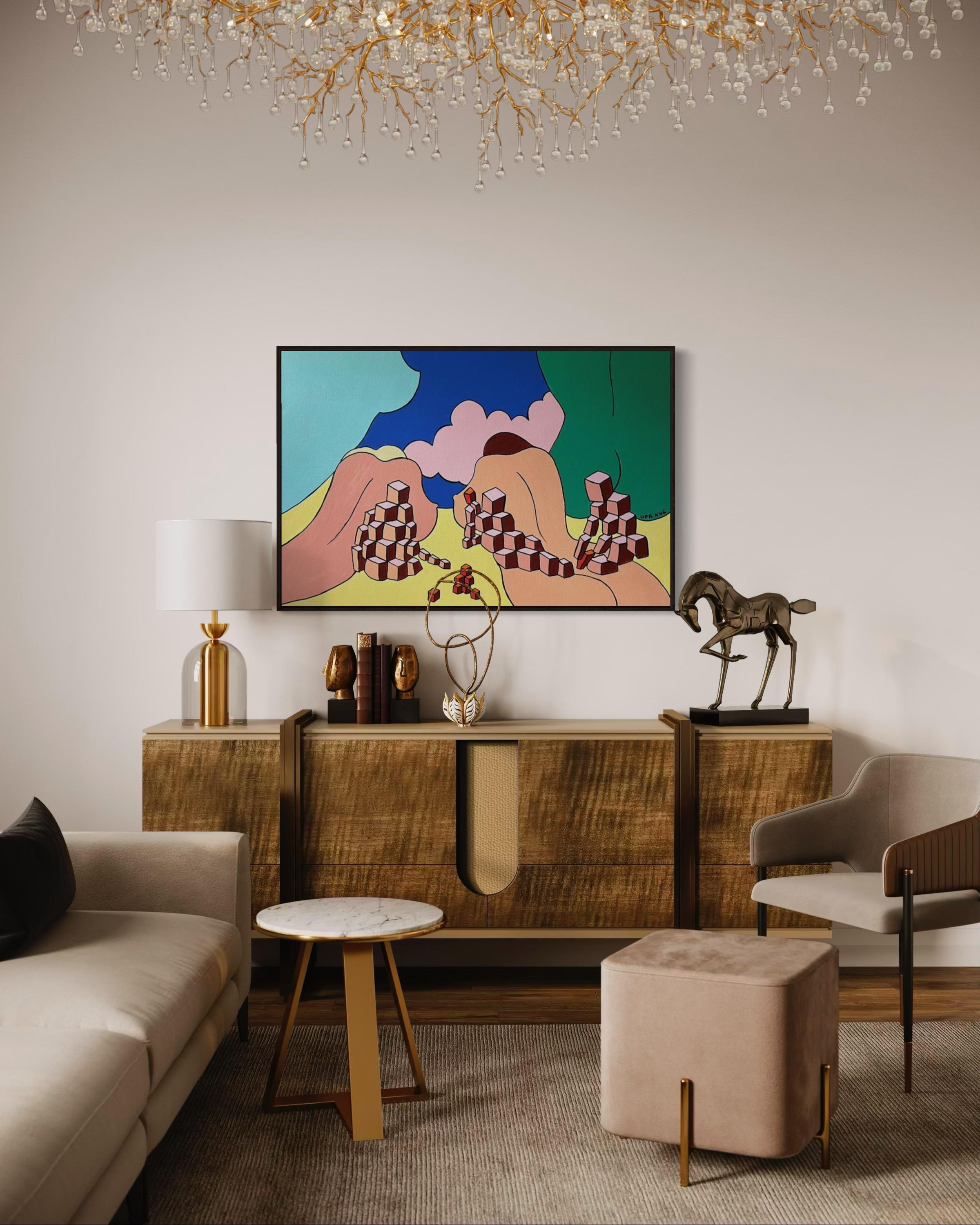 Bagnanti, 80x120cm, acrilico su tela in vendita 5