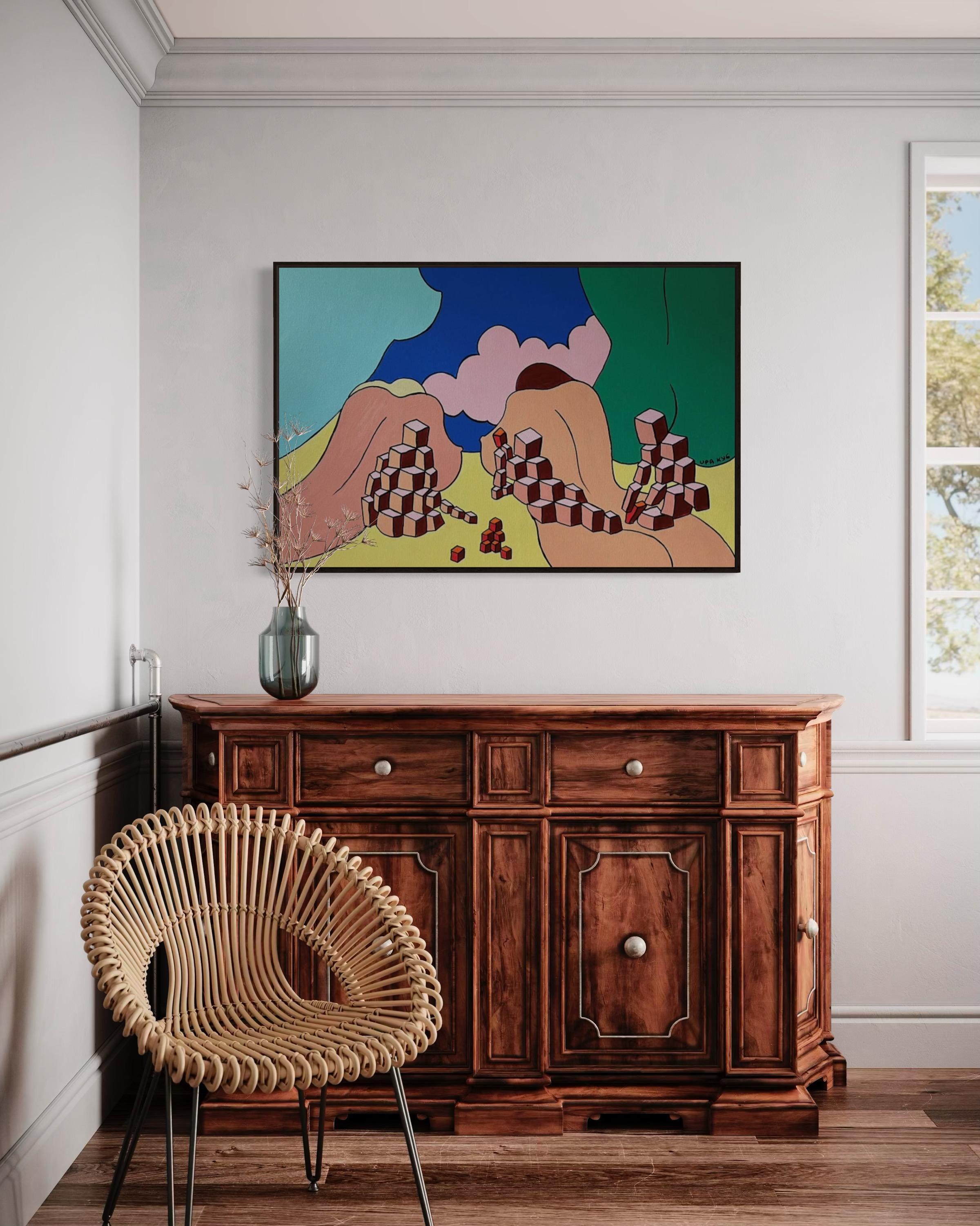 Bagnanti, 80x120cm, acrilico su tela in vendita 6