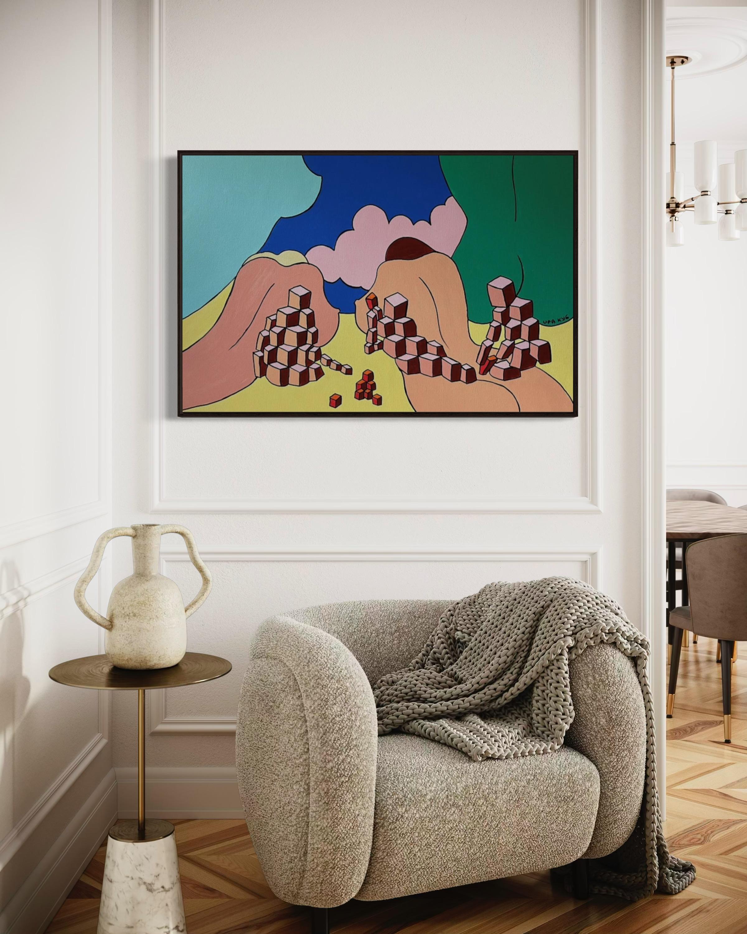 Bagnanti, 80x120cm, acrilico su tela in vendita 8