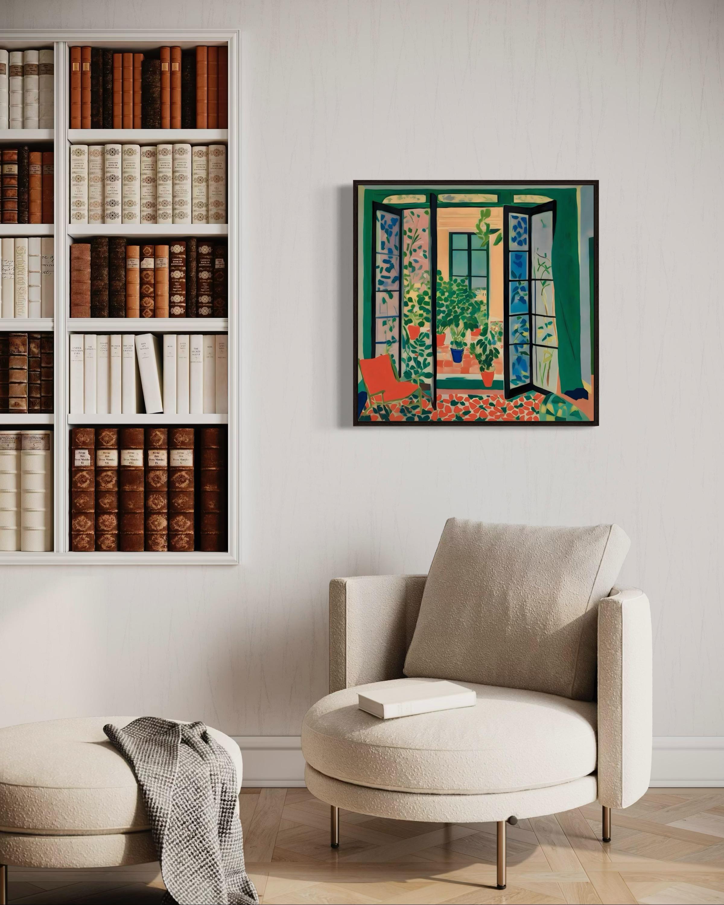 Sol en mi habitación , 70x70cm, impresión sobre lienzo. Edición de 20 piezas - Print Arte pop de Nina Tsoriti