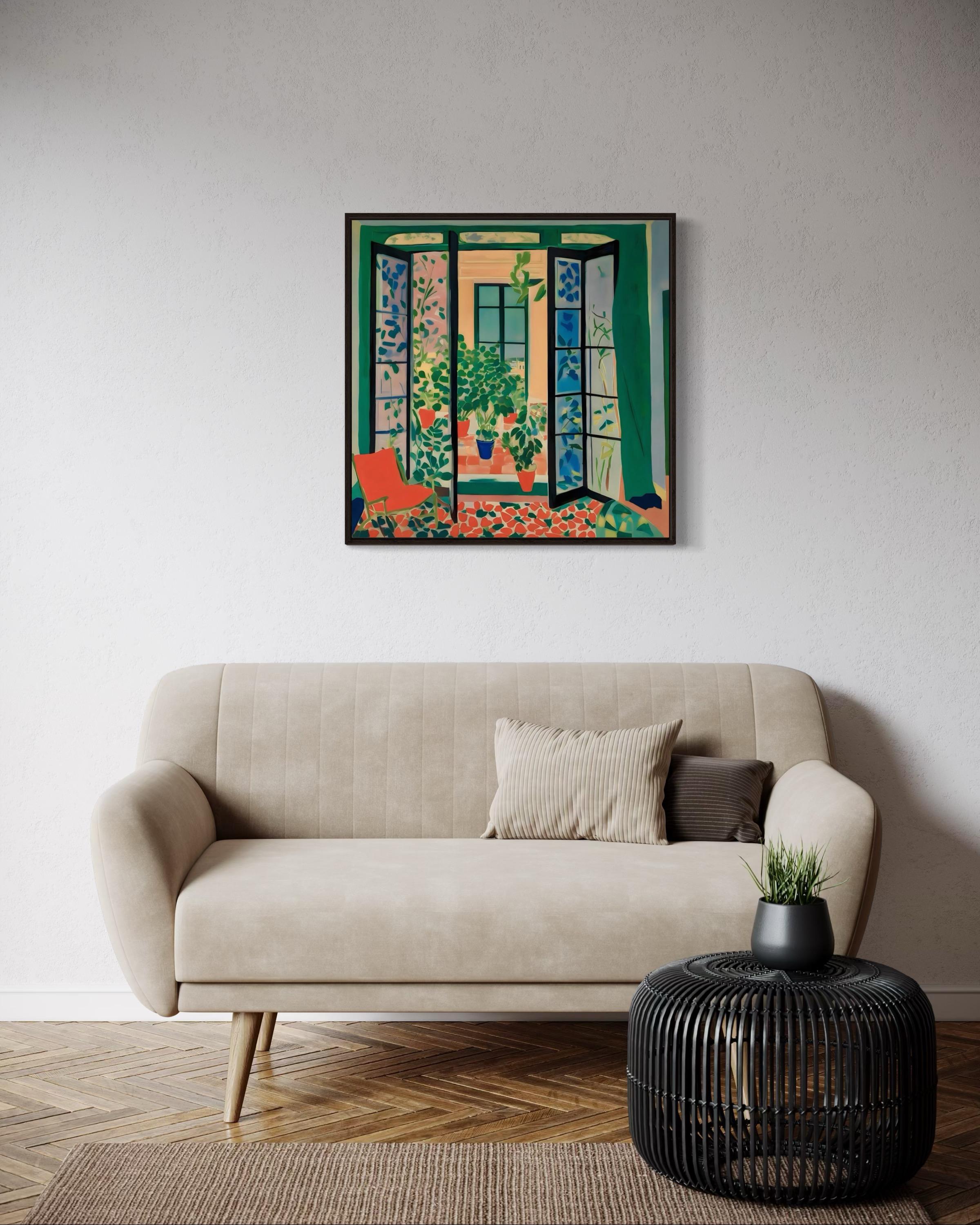 Sol en mi habitación , 70x70cm, impresión sobre lienzo. Edición de 20 piezas en venta 2