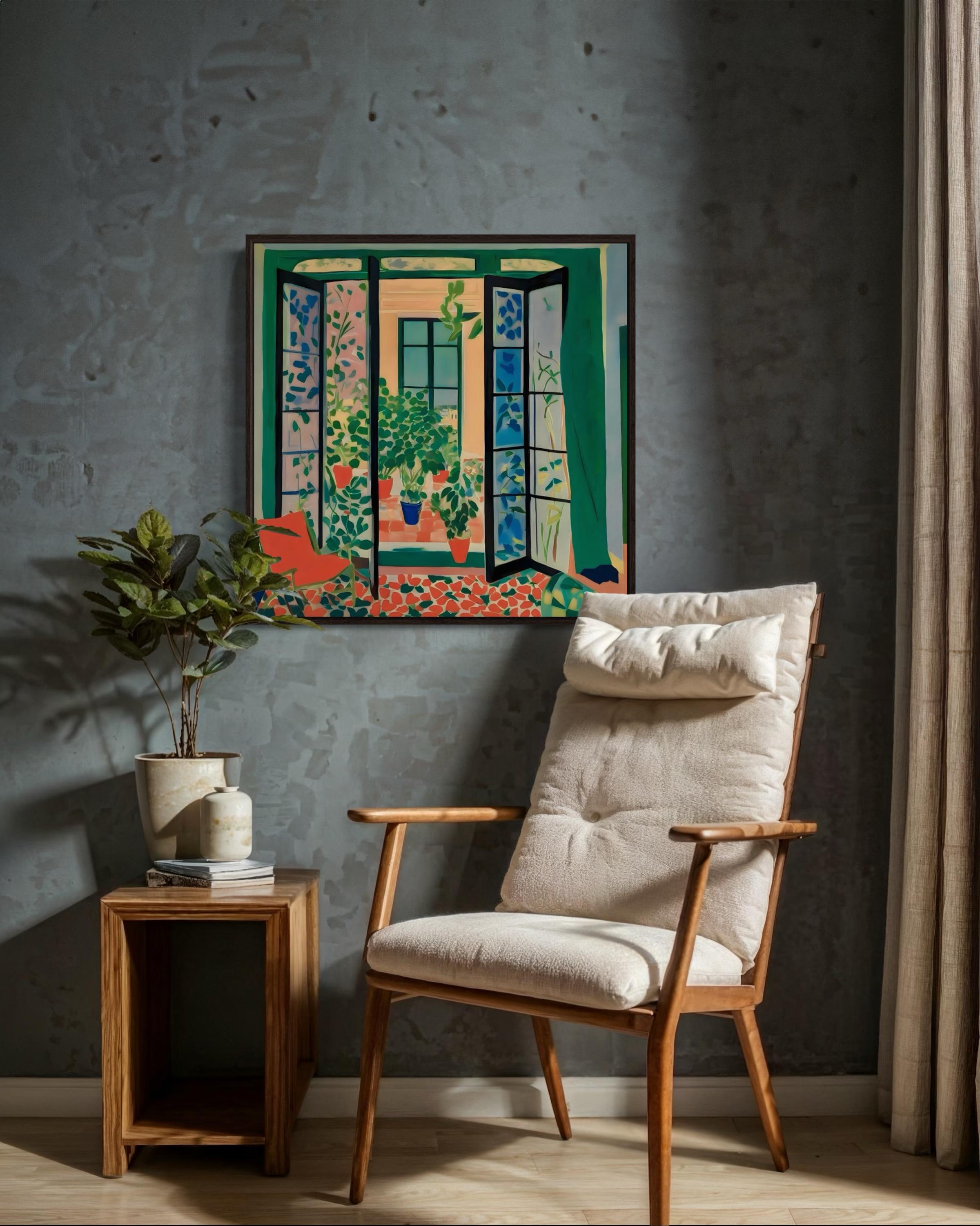 Sol en mi habitación , 70x70cm, impresión sobre lienzo. Edición de 20 piezas en venta 3