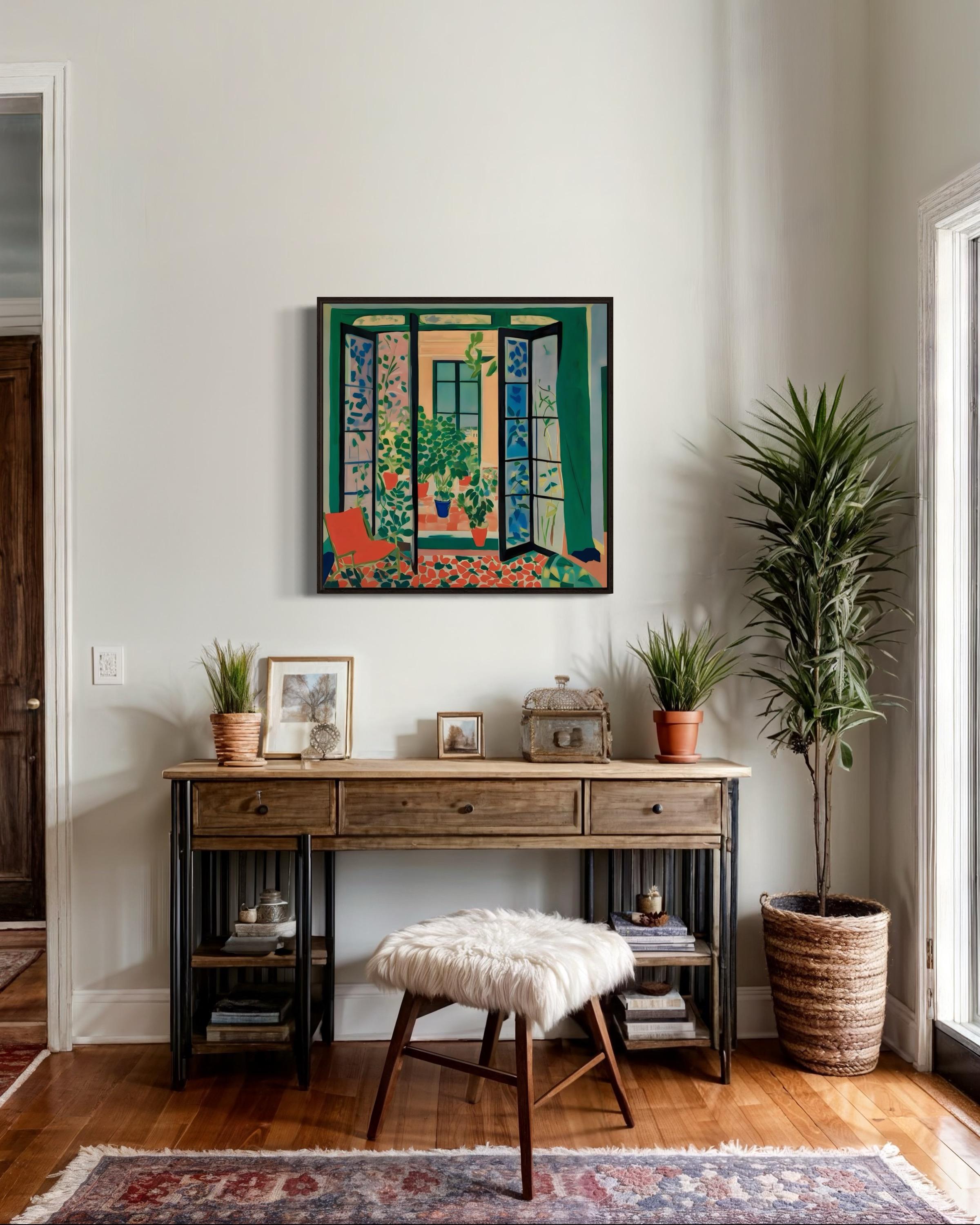 Sol en mi habitación , 70x70cm, impresión sobre lienzo. Edición de 20 piezas en venta 4