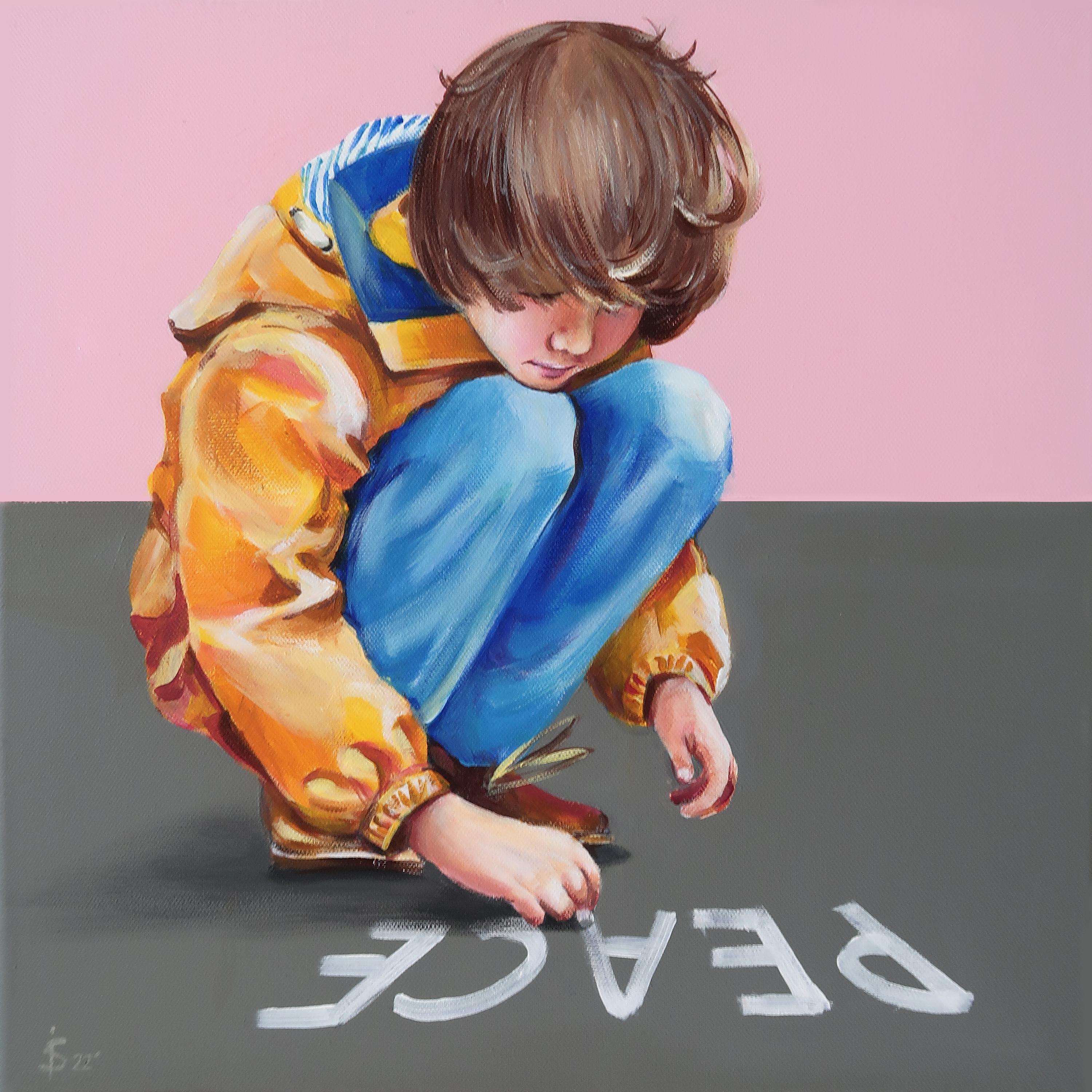 Frieden, 40x40cm, Acryl/Leinwand