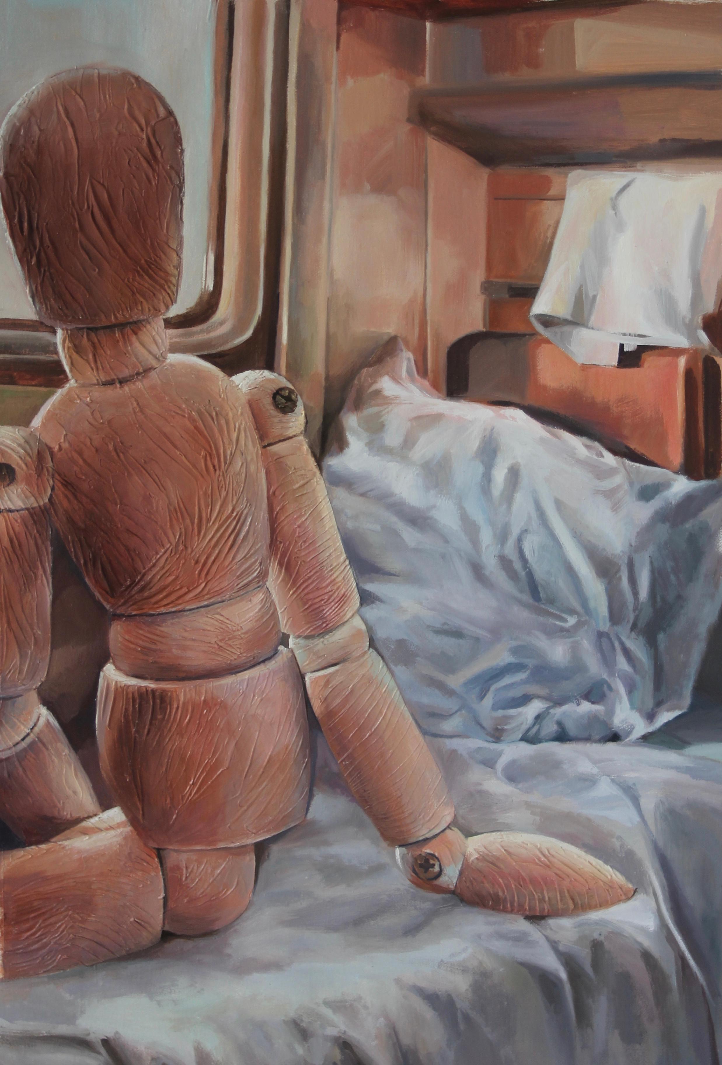 La strada di casa, 60x40 cm, acrilico su tela - Art di Irina Aleksandrova