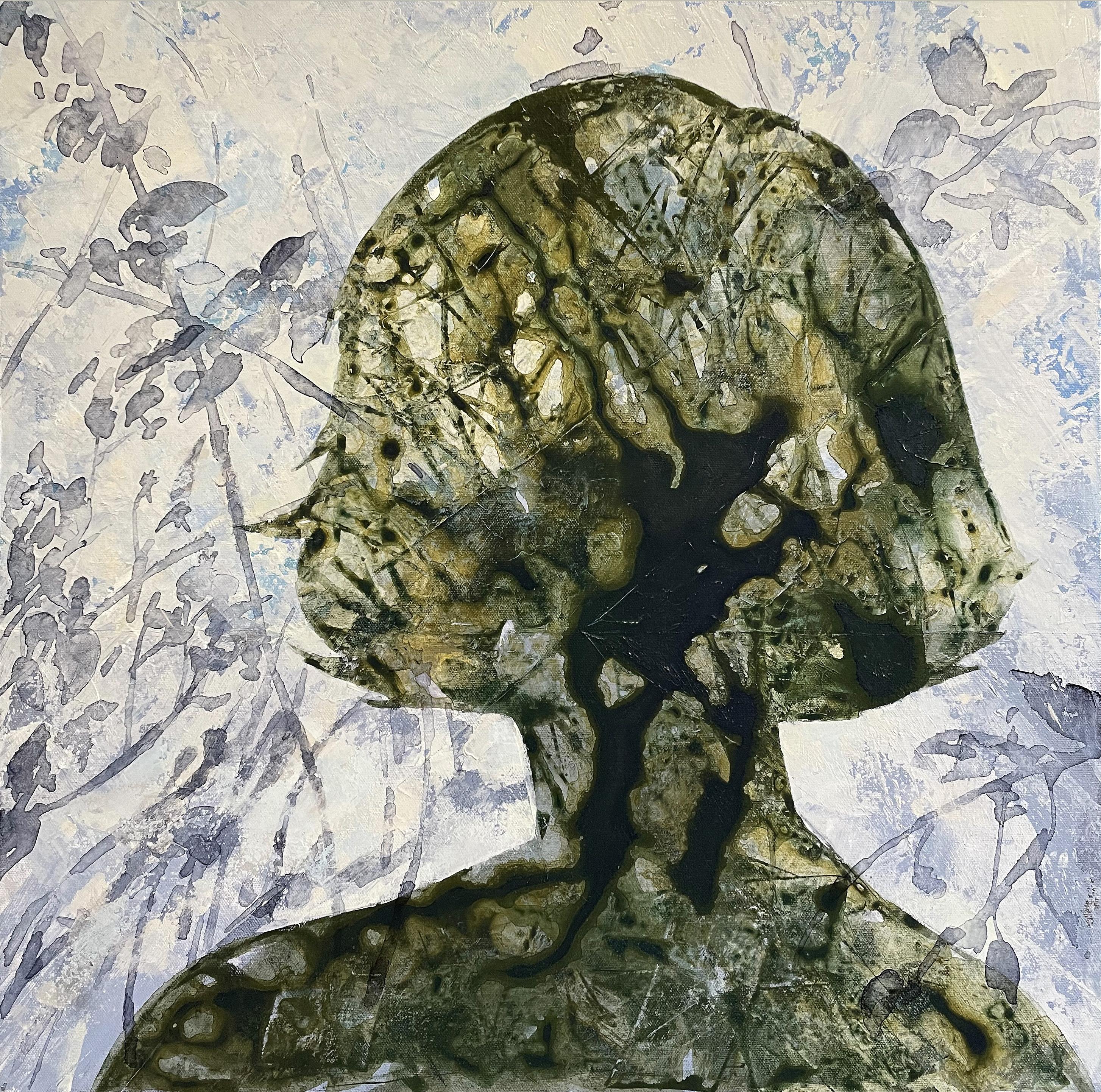 Silhouette, 60x60cm, acrilico su tela - Painting di Nadya Mamonova