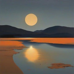 Puesta de sol , 70x70cm, impresión sobre lienzo.Edición de 20 piezas