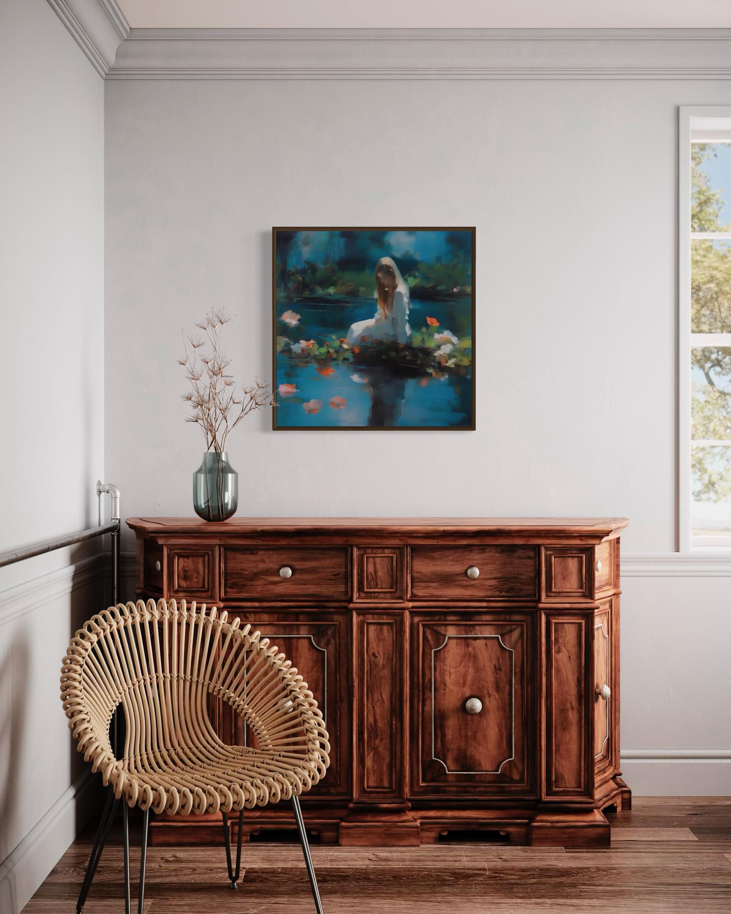 Pond, 70x70cm, print on canvas.Edition of 20 pieces For Sale 1