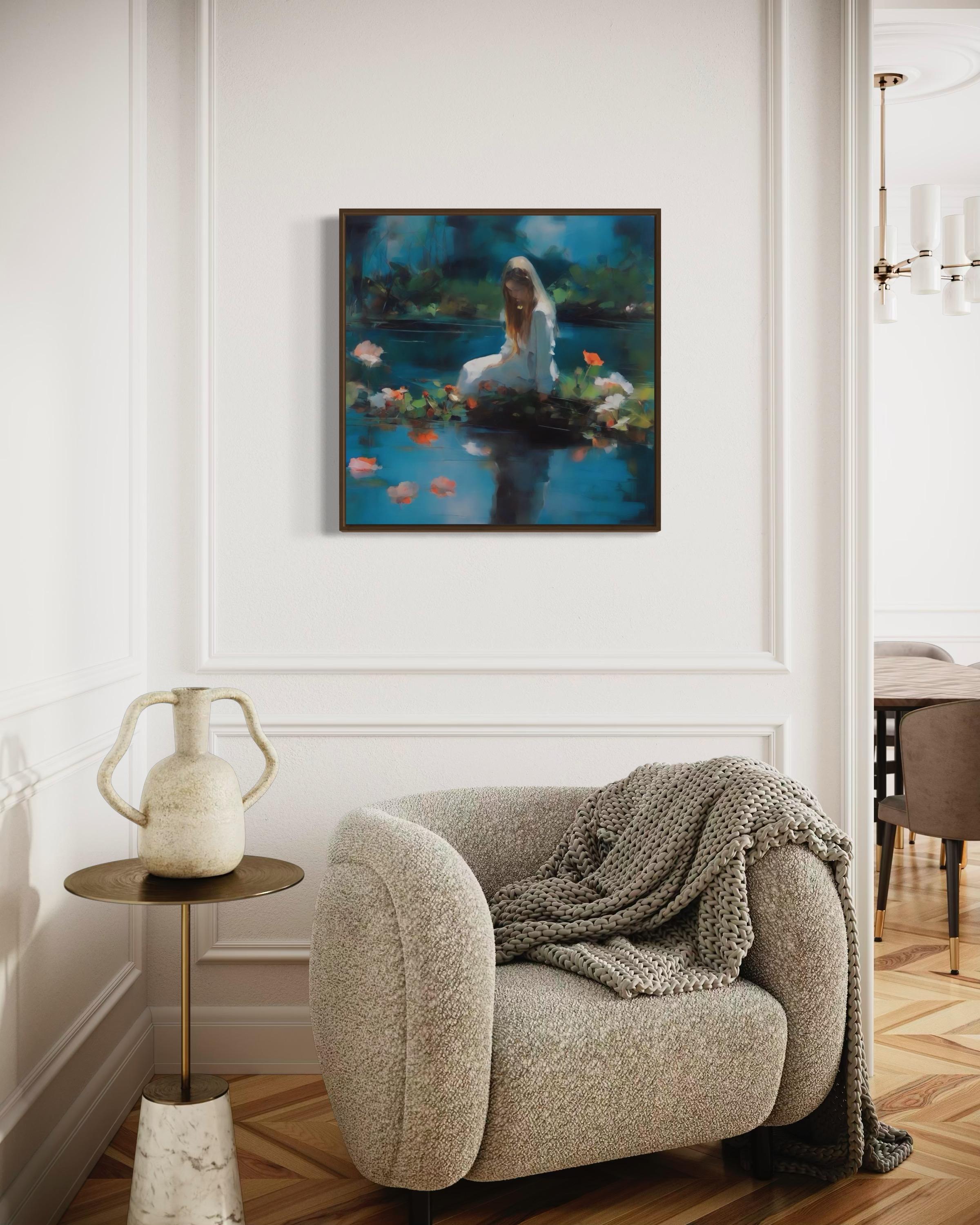 Pond, 70x70cm, print on canvas.Edition of 20 pieces For Sale 3