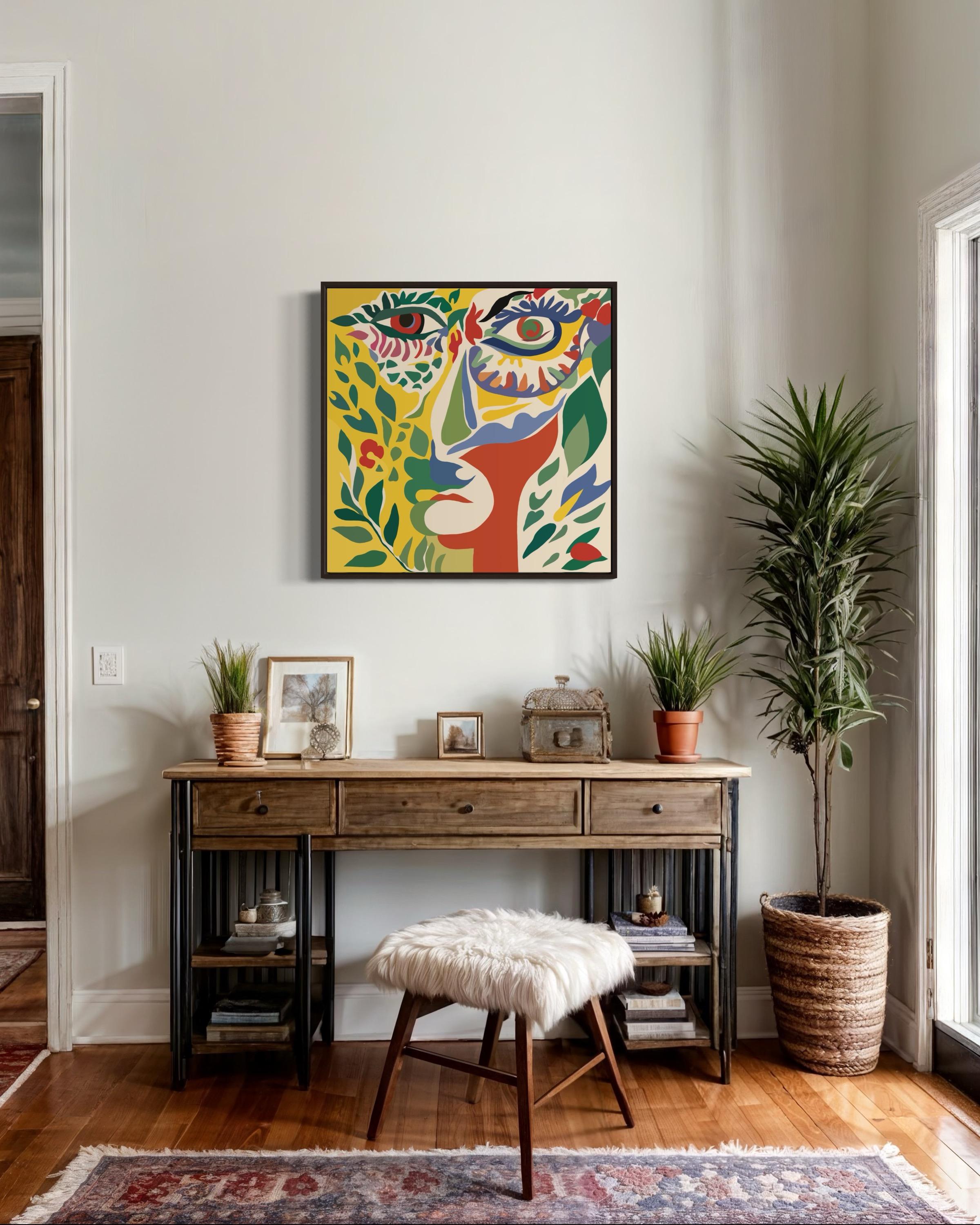 Ritratto di donna , 70x70cm, stampa su tela   
Edizione 20 pezzi. 