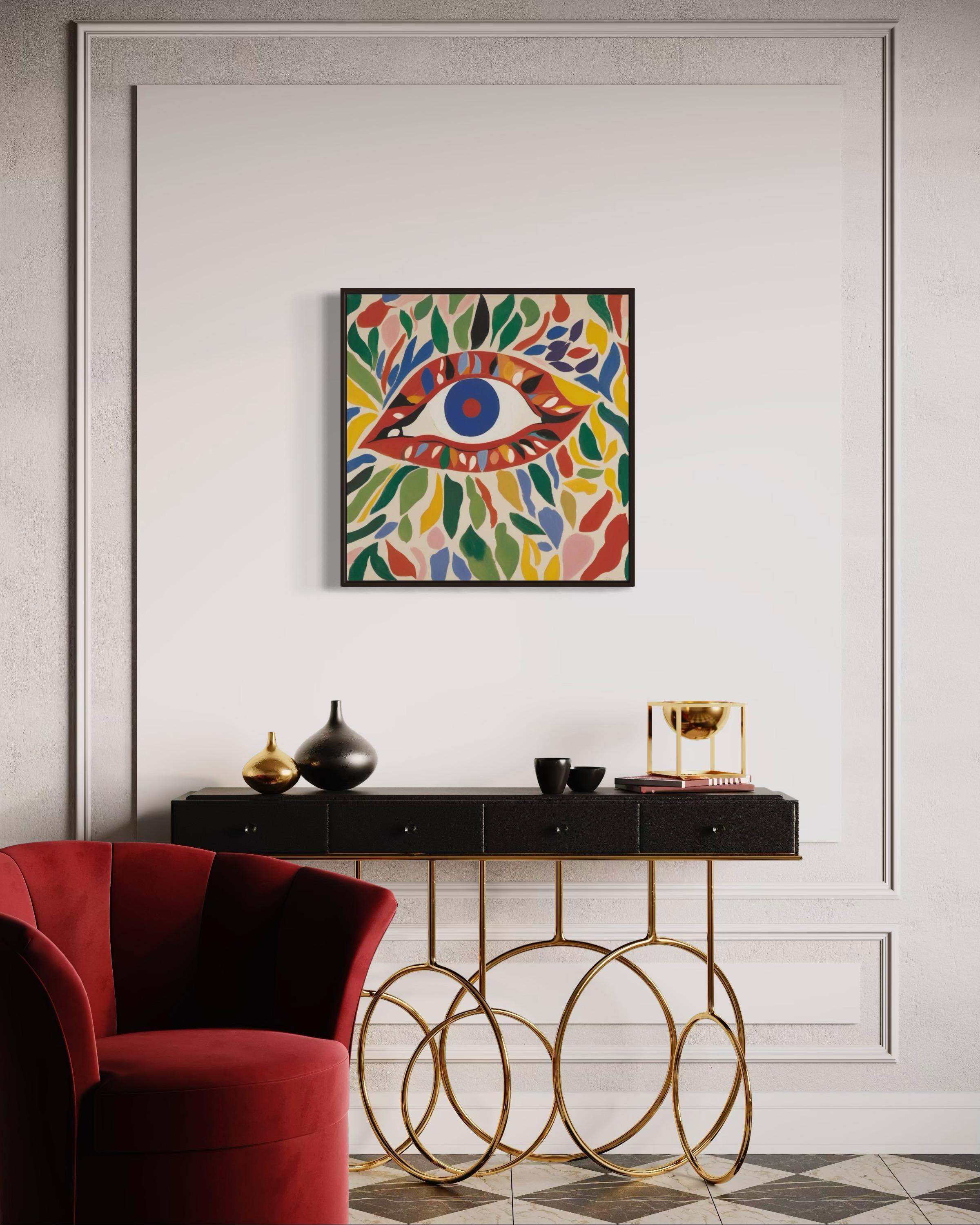 Ritratto di donna, 70x70cm, stampa su tela. Edizione 20 pezzi. in vendita 1