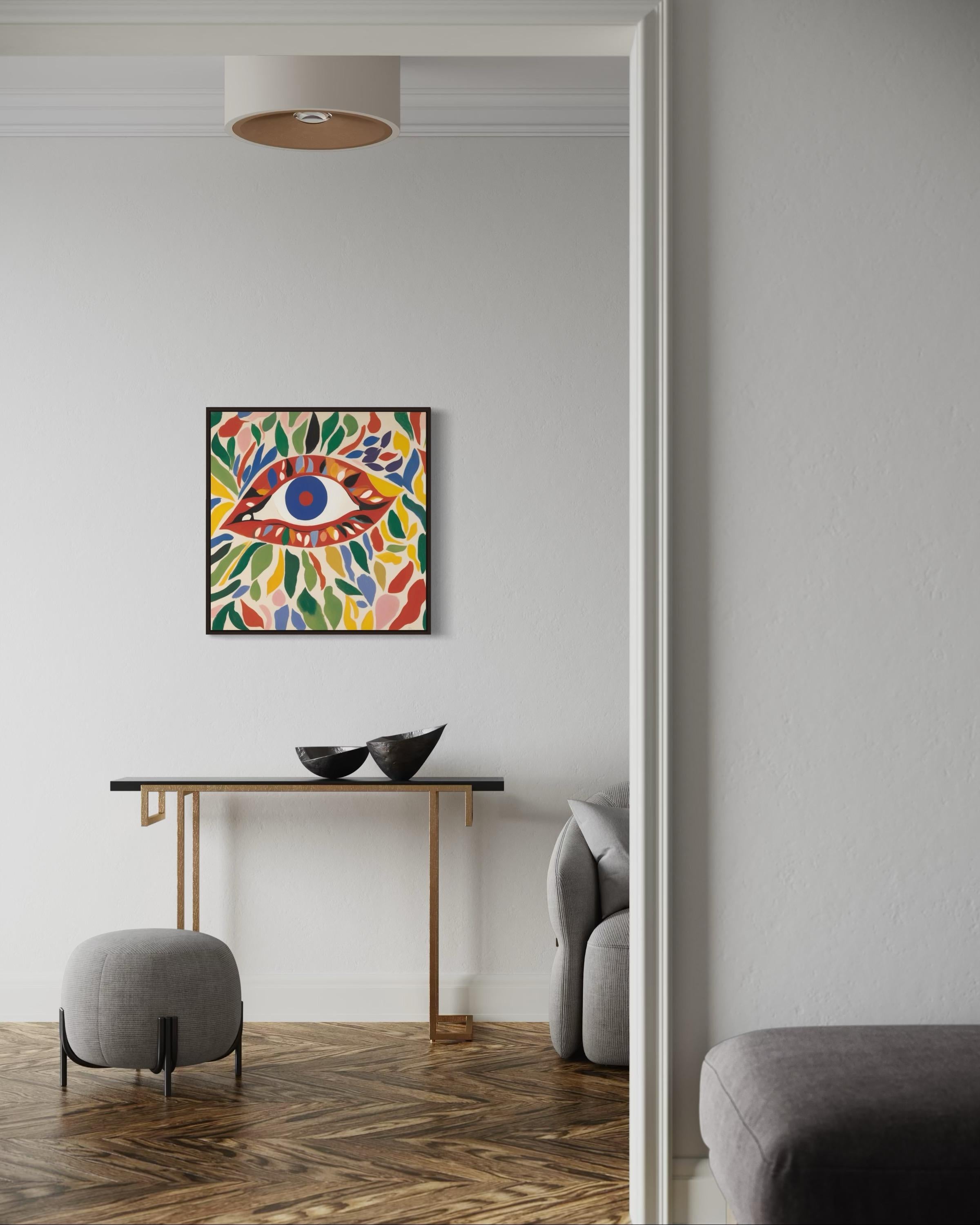 Ritratto di donna, 70x70cm, stampa su tela. Edizione 20 pezzi. in vendita 5