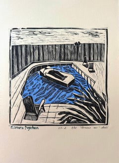 Hora de divertirse, 42 x 30 cm, linograbado, papel