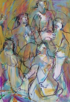 Senza titolo , 78x54cm, acrilico, carta