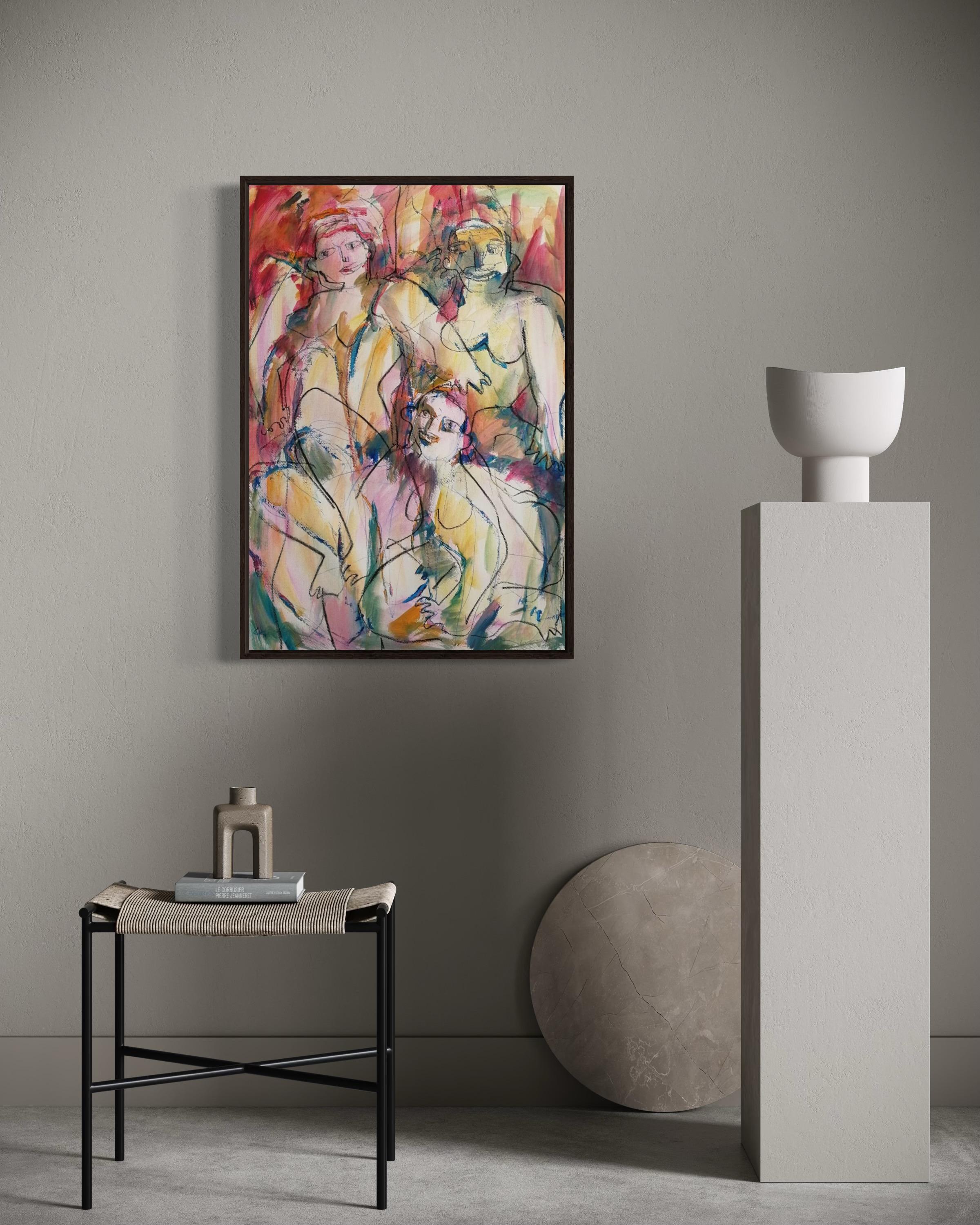 Sin título , 78x54cm, acrílico, papel en venta 2