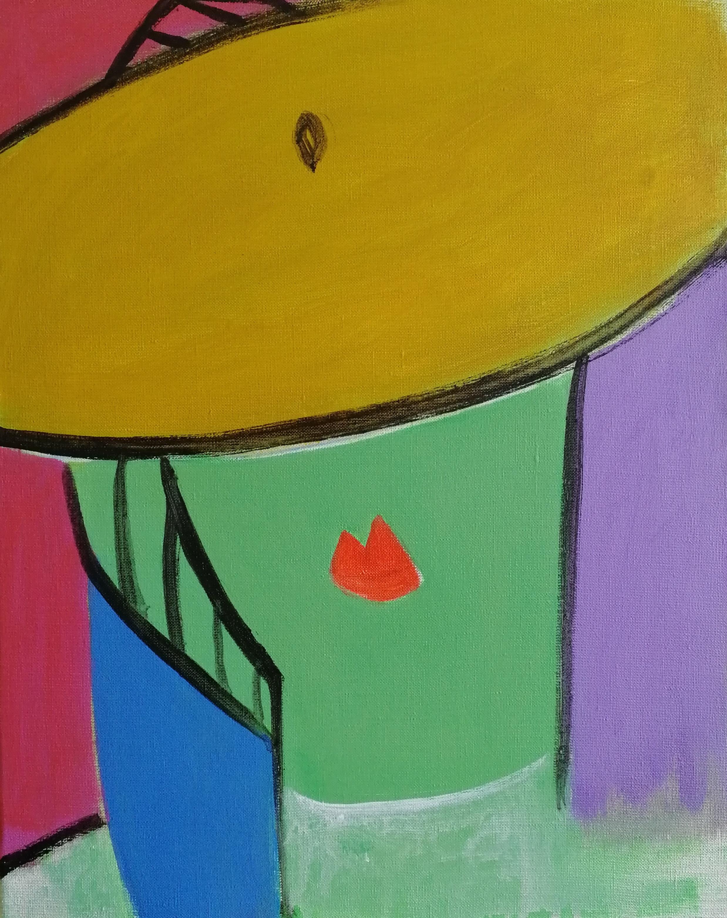 Sin título, 50x40 cm, lienzo/acrílico - Art de Elena Naushirvanova 