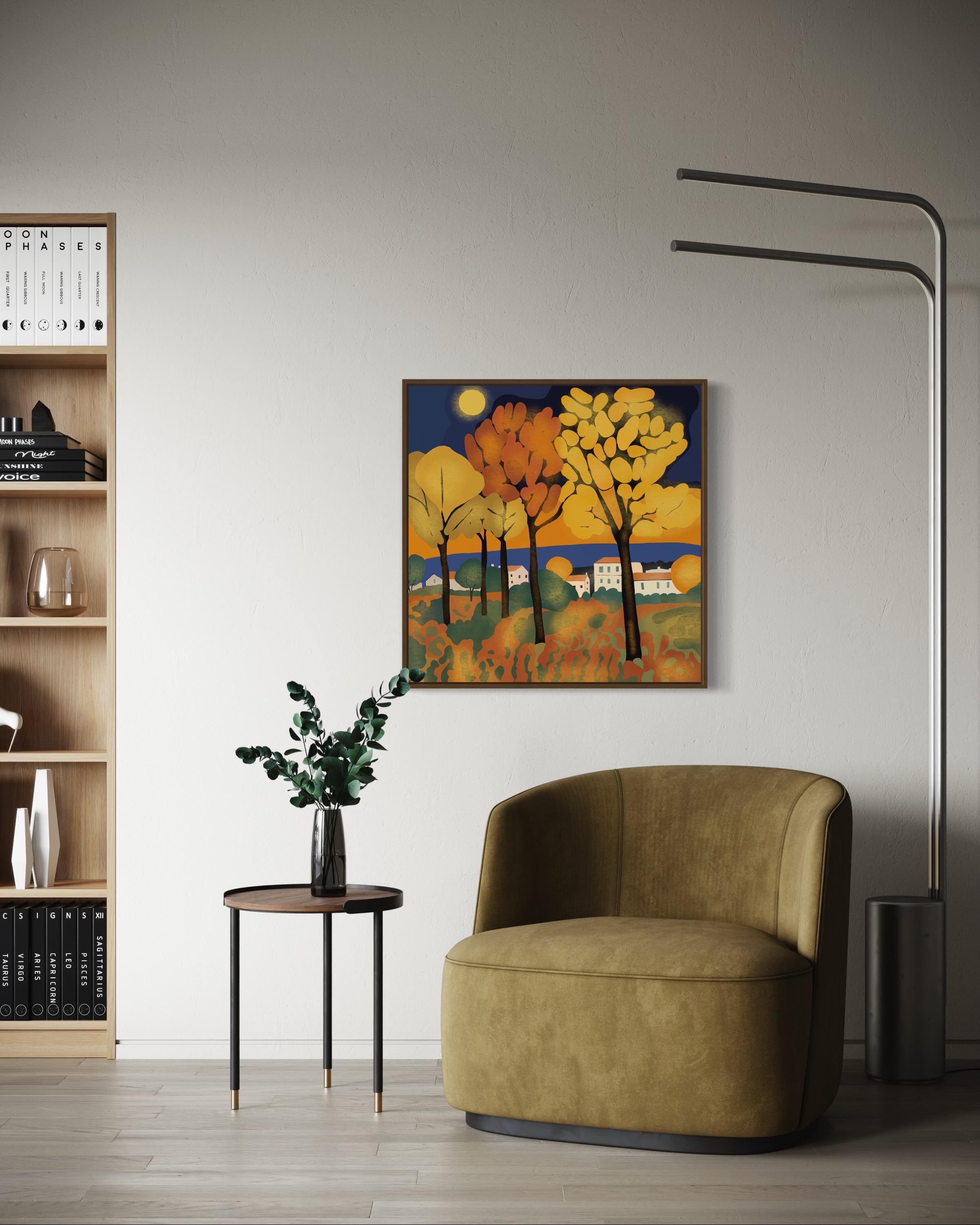 Otoño dorado , 70x70cm, impresión sobre lienzo.Edición 20 uds. en venta 1