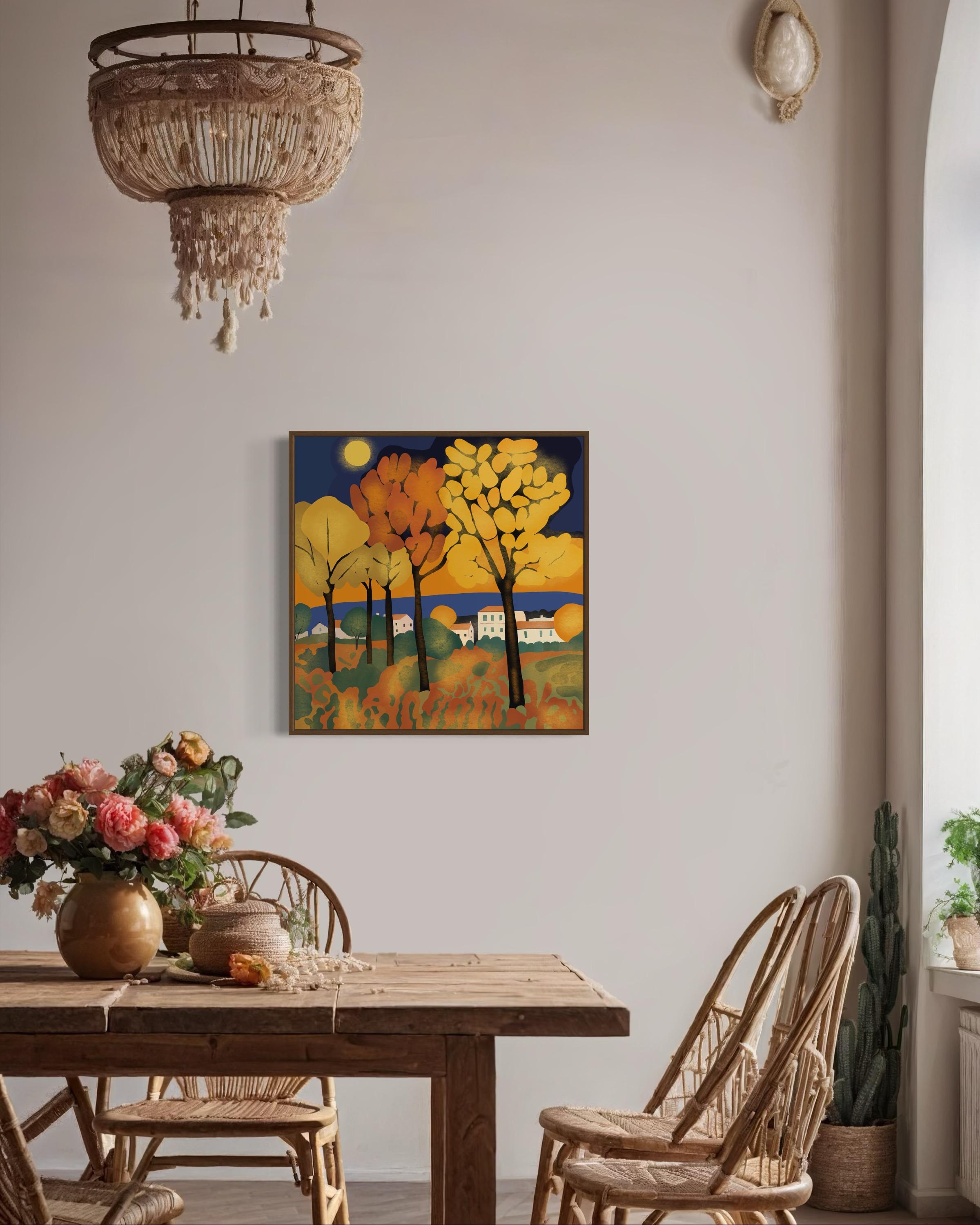 Otoño dorado , 70x70cm, impresión sobre lienzo.Edición 20 uds. en venta 3