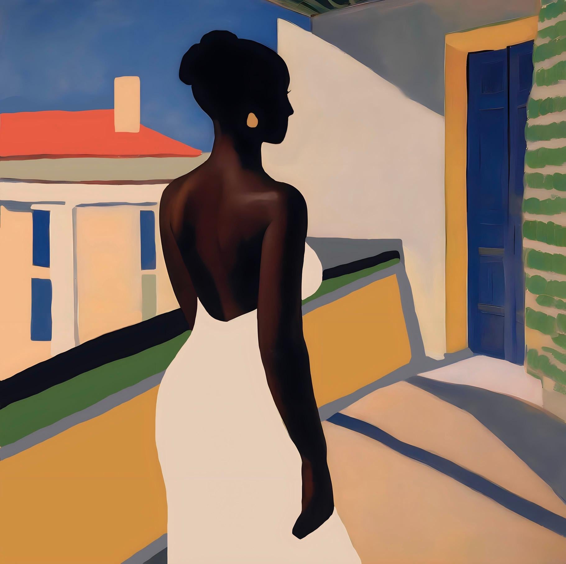Tiempo de verano , 70x70cm, impresión sobre lienzo.Edición 20 uds. - Art de Nina Tsoriti