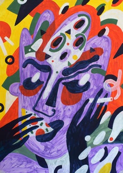 Nostalgia for Italy, 59.7 x 42 cm, acrylic on paper