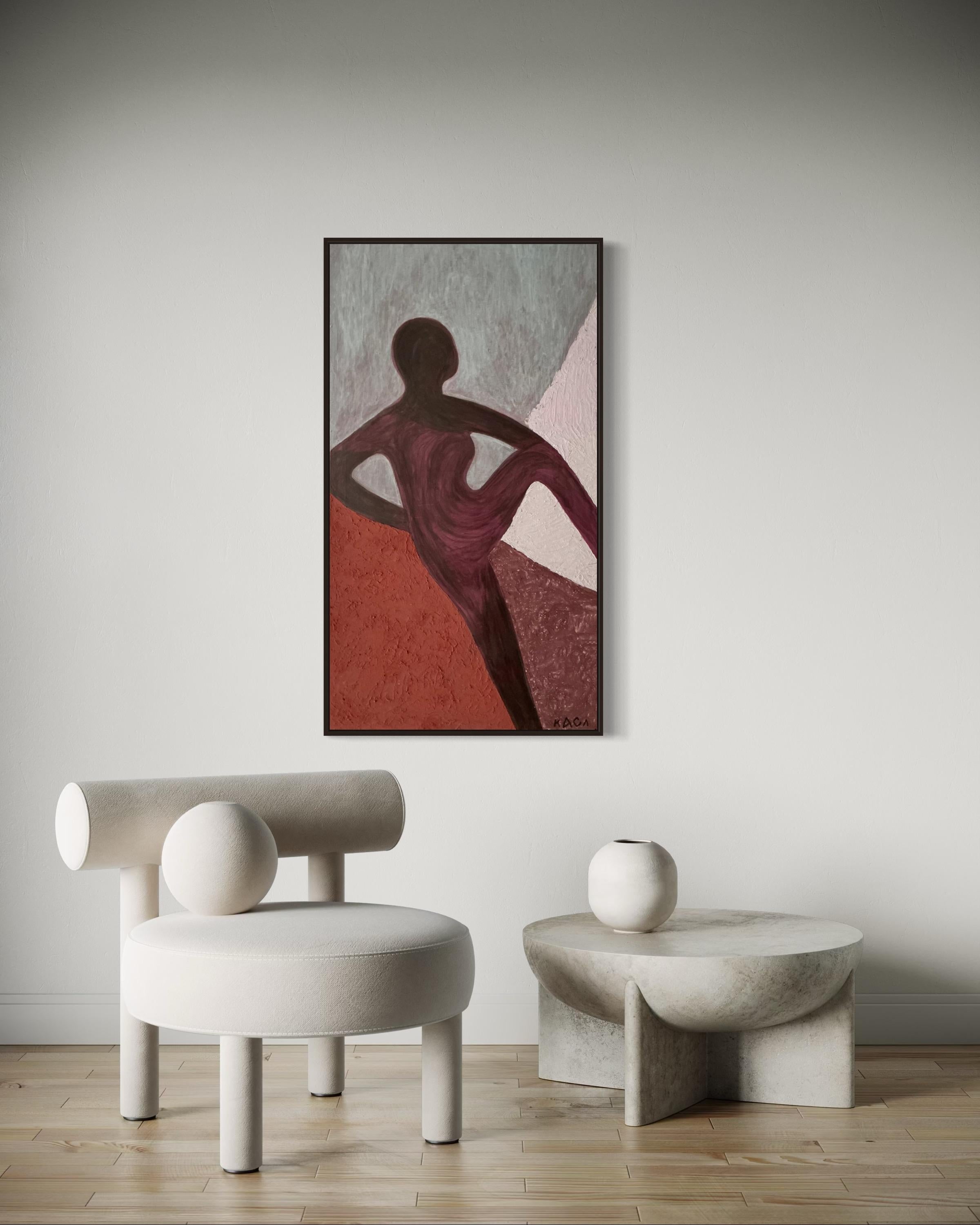 La luce sfuggente. 120x65 cm. Acrilico su tela/ Pasta per texture in vendita 7