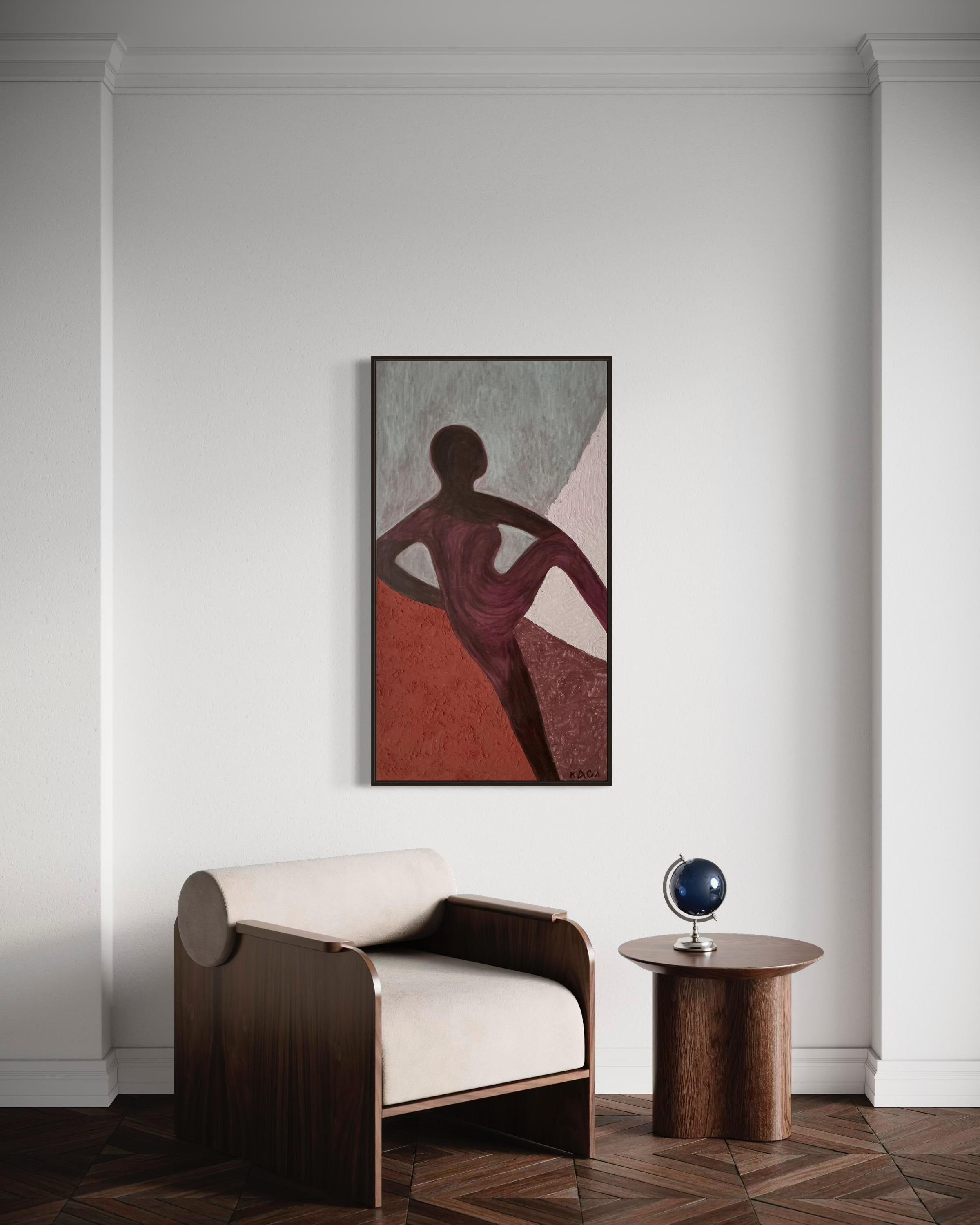 La luce sfuggente. 120x65 cm. Acrilico su tela/ Pasta per texture in vendita 8